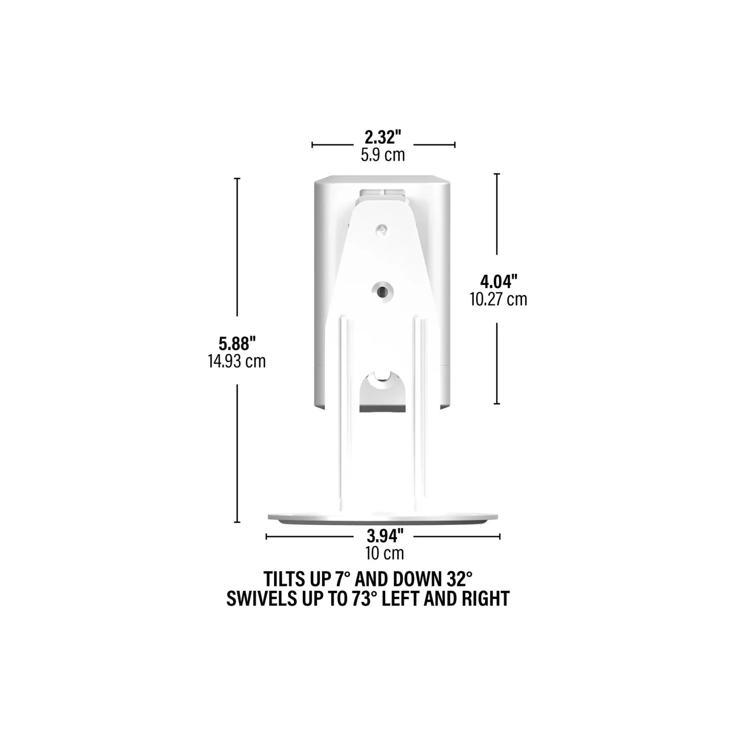 Support mural réglable pour haut-parleur Sanus conçu pour le Sonos Era 100™