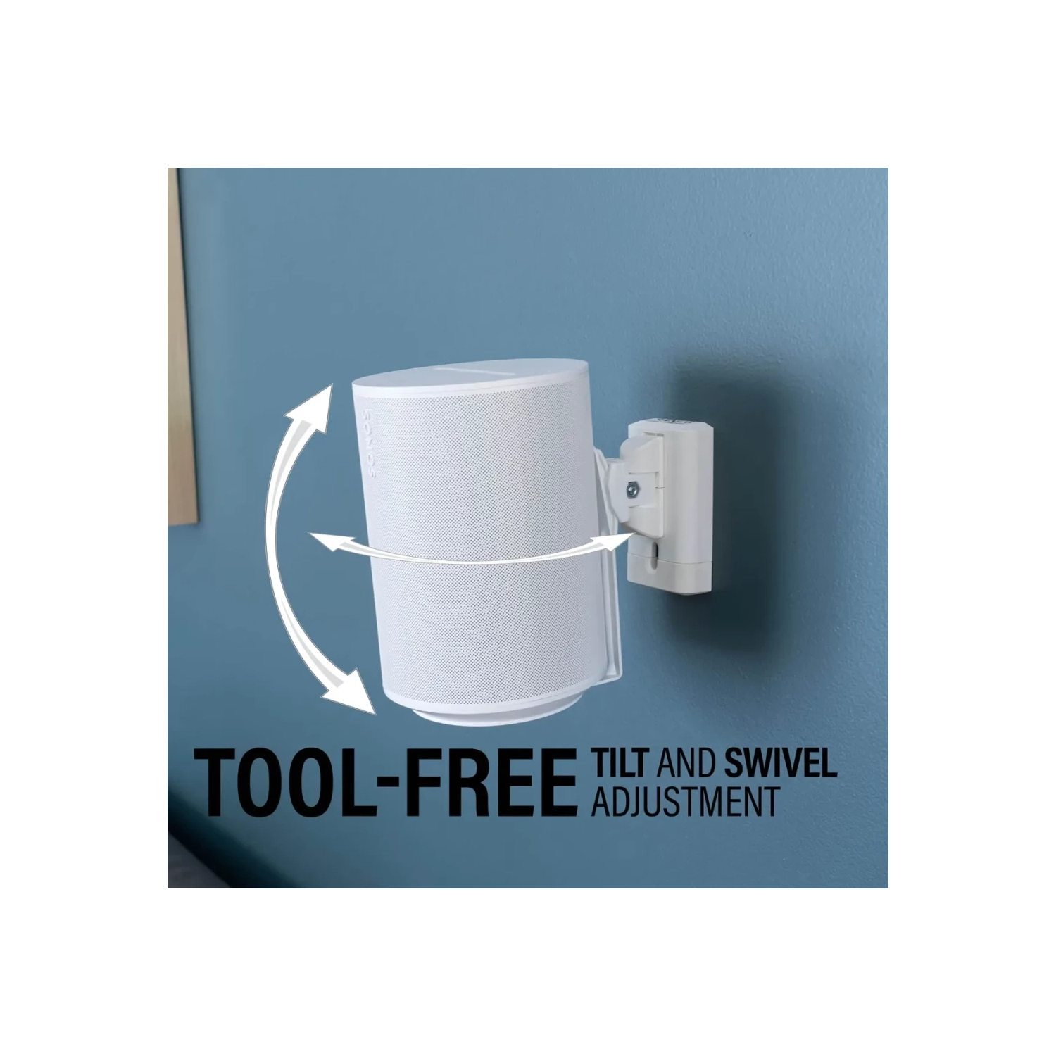 Support mural réglable pour haut-parleur Sanus conçu pour le Sonos Era 100™