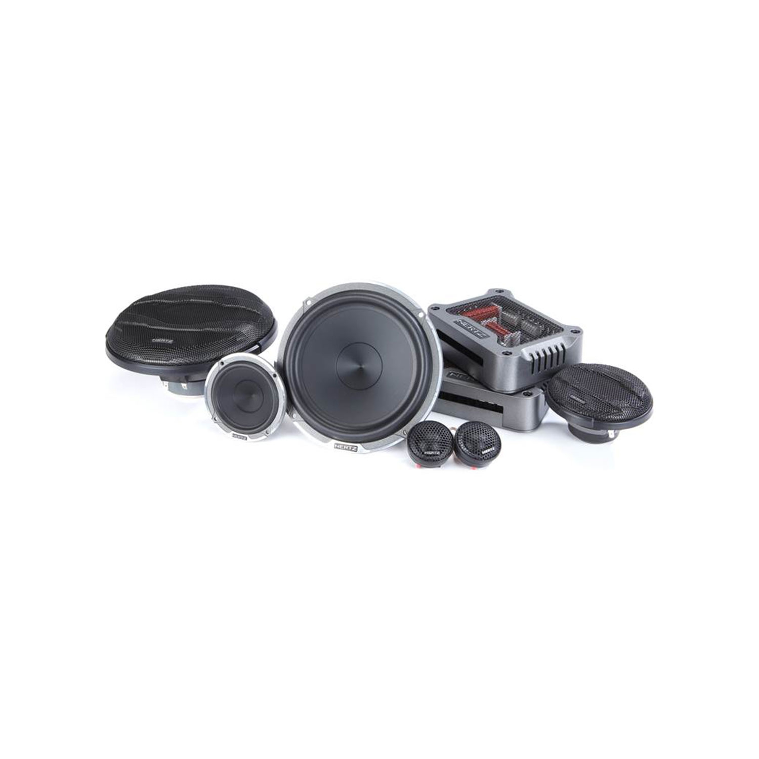 Système de haut-parleurs en composantes à 3 voies 6,5 po MPK163,3 de Hertz