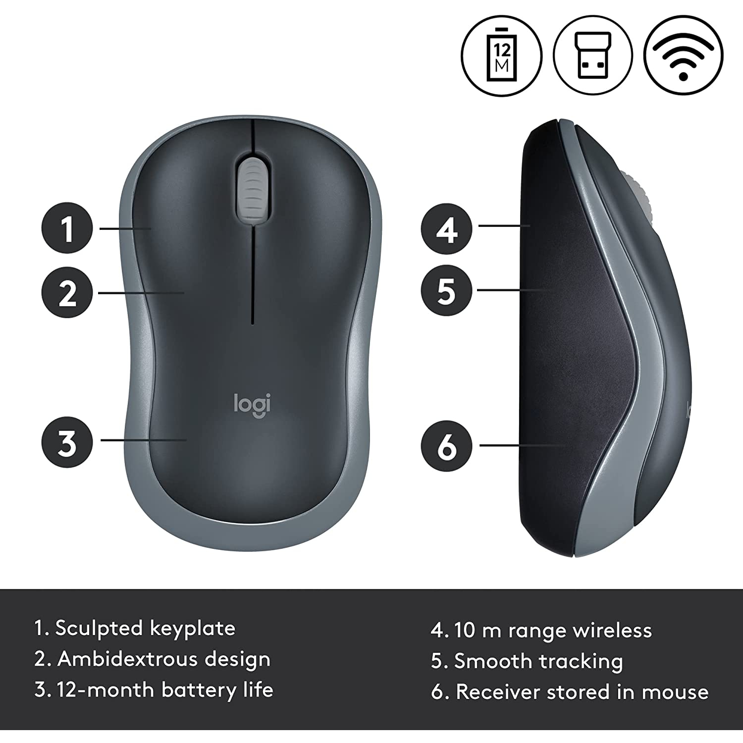 Logitech M185 Wireless Mouse