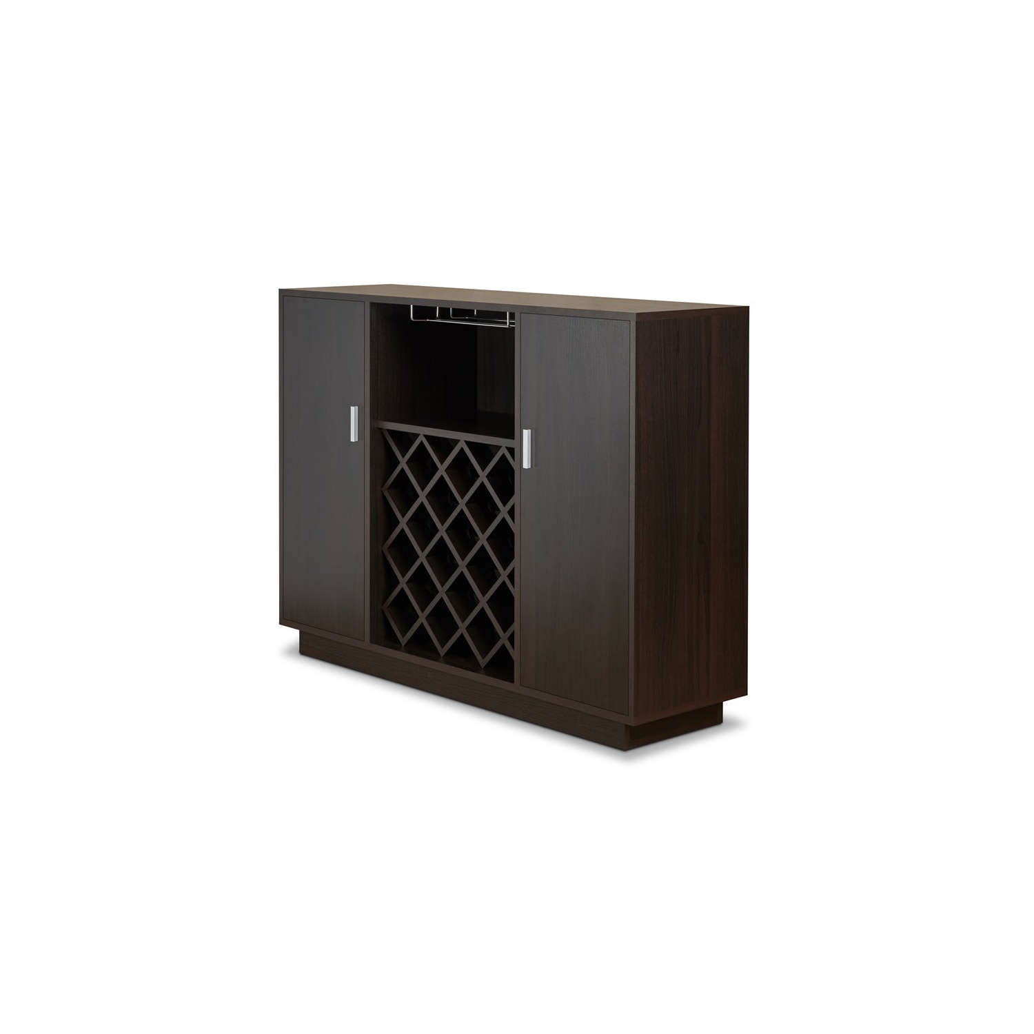 Acme – Plateau de service en bois rectangulaire avec porte-verres à vin et à pied, espresso