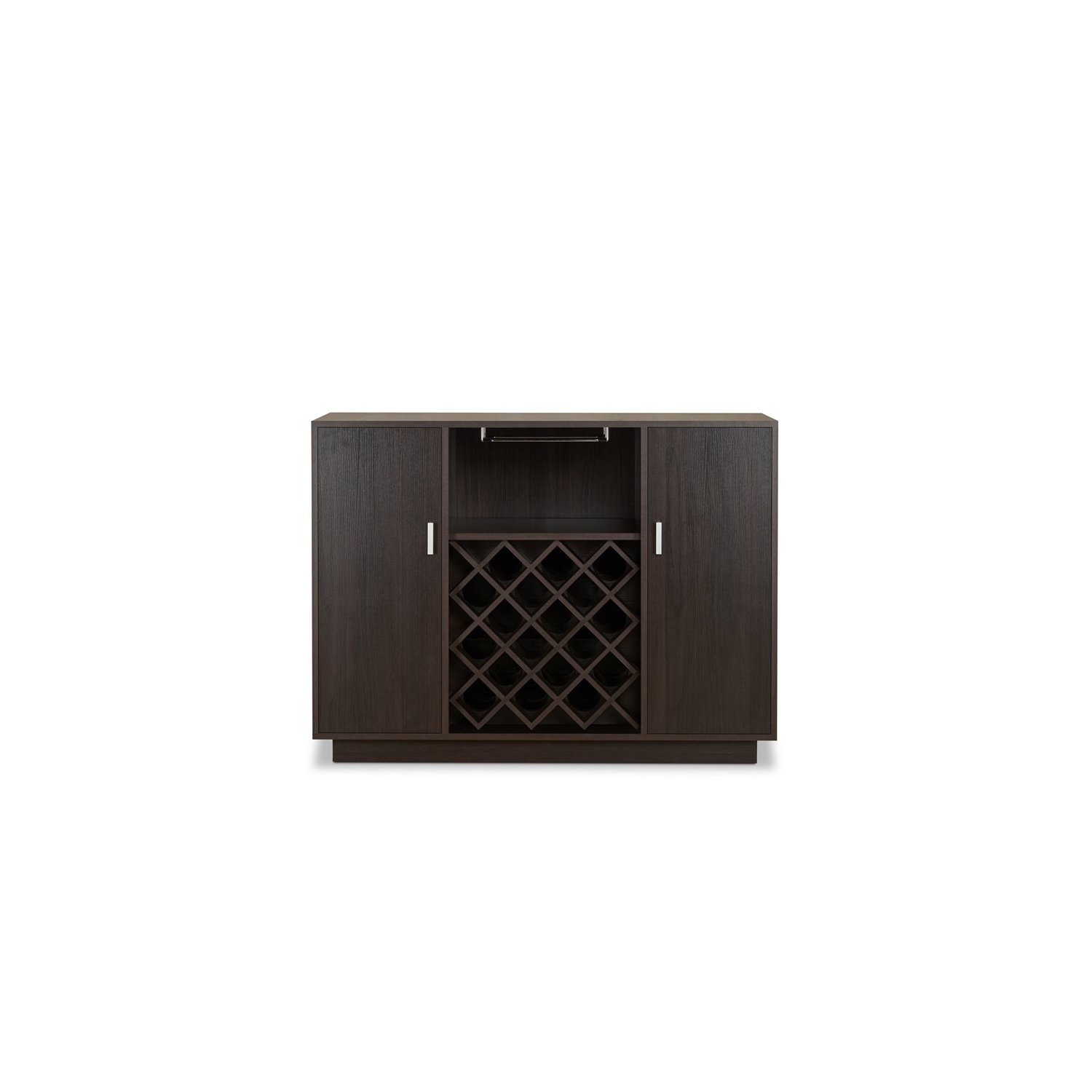 Acme – Plateau de service en bois rectangulaire avec porte-verres à vin et à pied, espresso