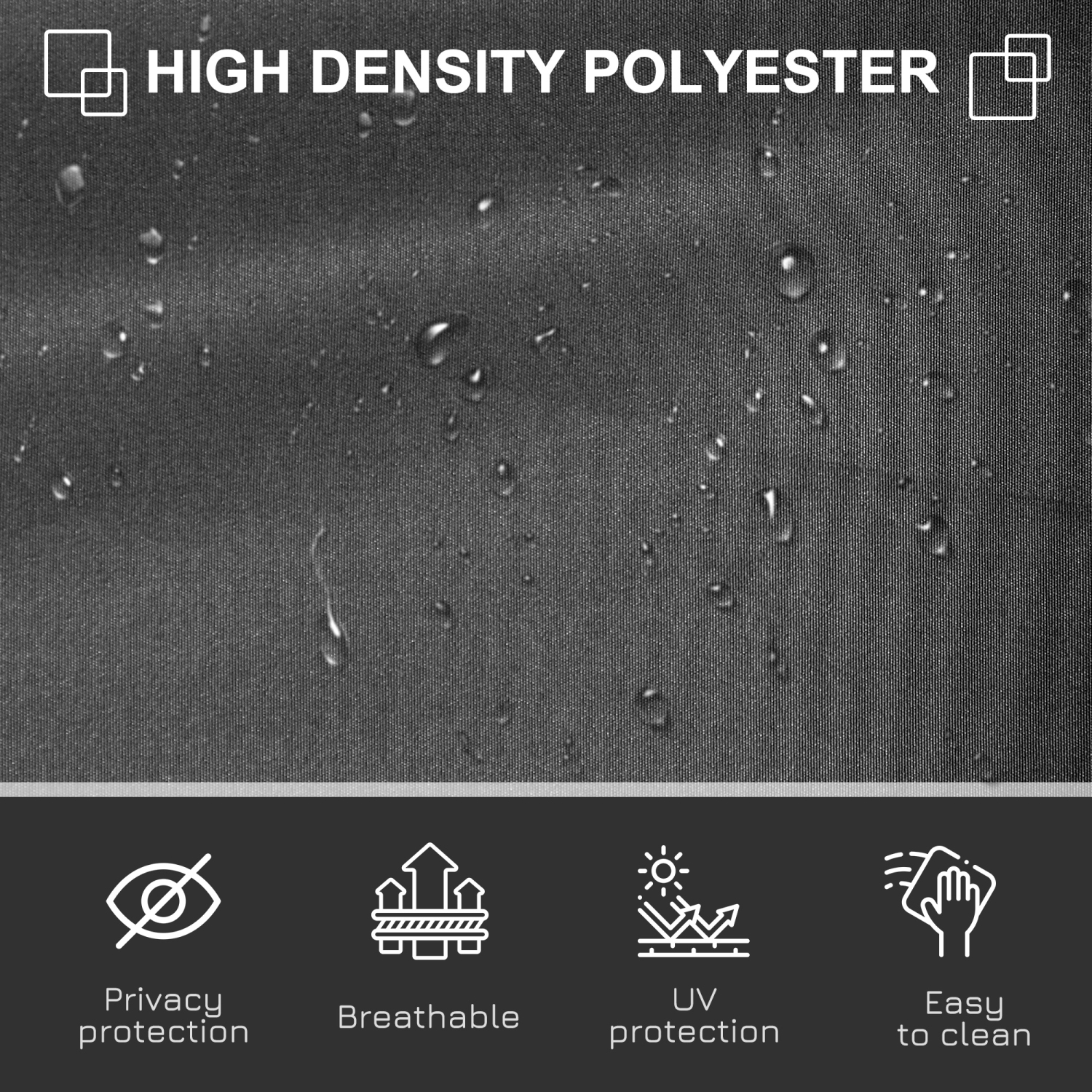 Outsunny – pare-soleil de jardin rétractable de 118 x 63 po, écran de confidentialité pliable pour l’extérieur, résistant aux rayons UV et au vent,