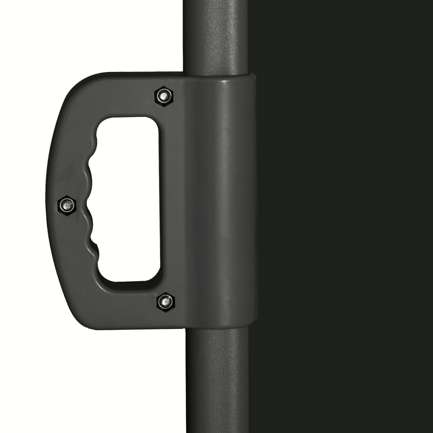 Outsunny 118" x 79" Retractable Side Awning Patio Outdoor Folding Privacy Screen with Resistance to UV Rays & Wind, Black