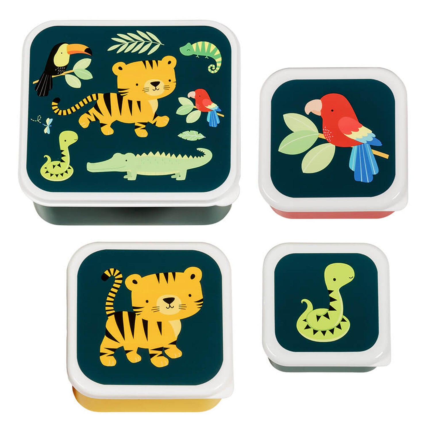 LITTLE LOVELY - Lunch And Snack Box Set - Jungle Tiger