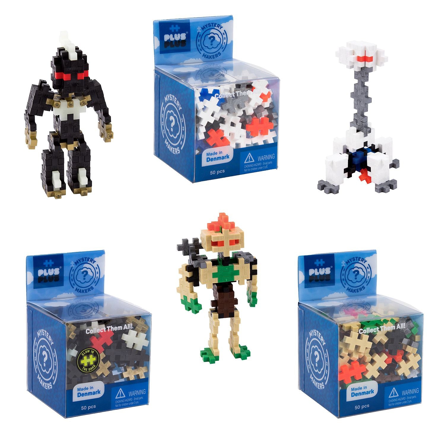 PLUS PLUS - Mystery Builders - Robots (Series 2) (Sold 48 Units - 6 Models)