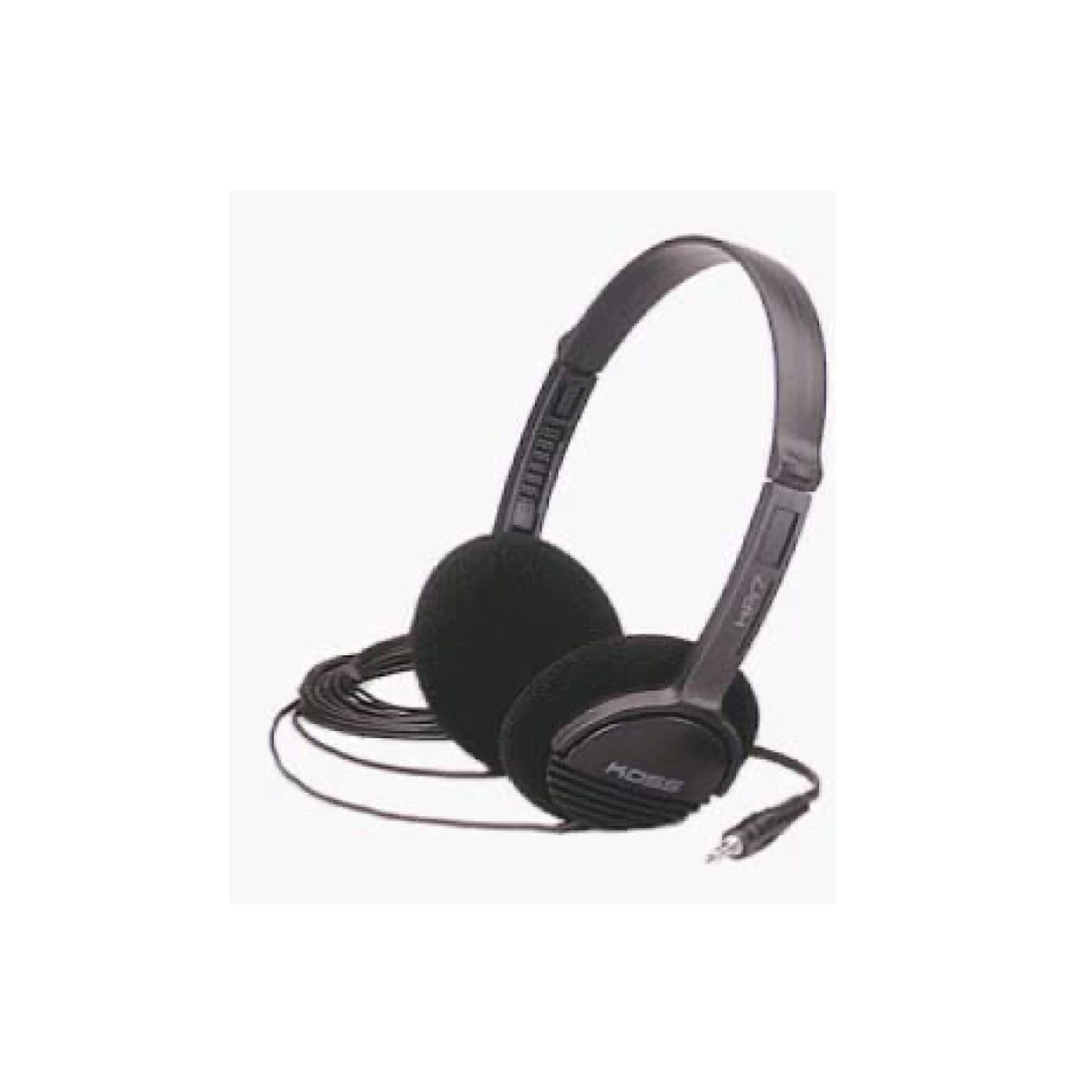 Koss - Headphone On Ear 3.5mm Portable with Volume Control BULK 8ft Long Cord - Black