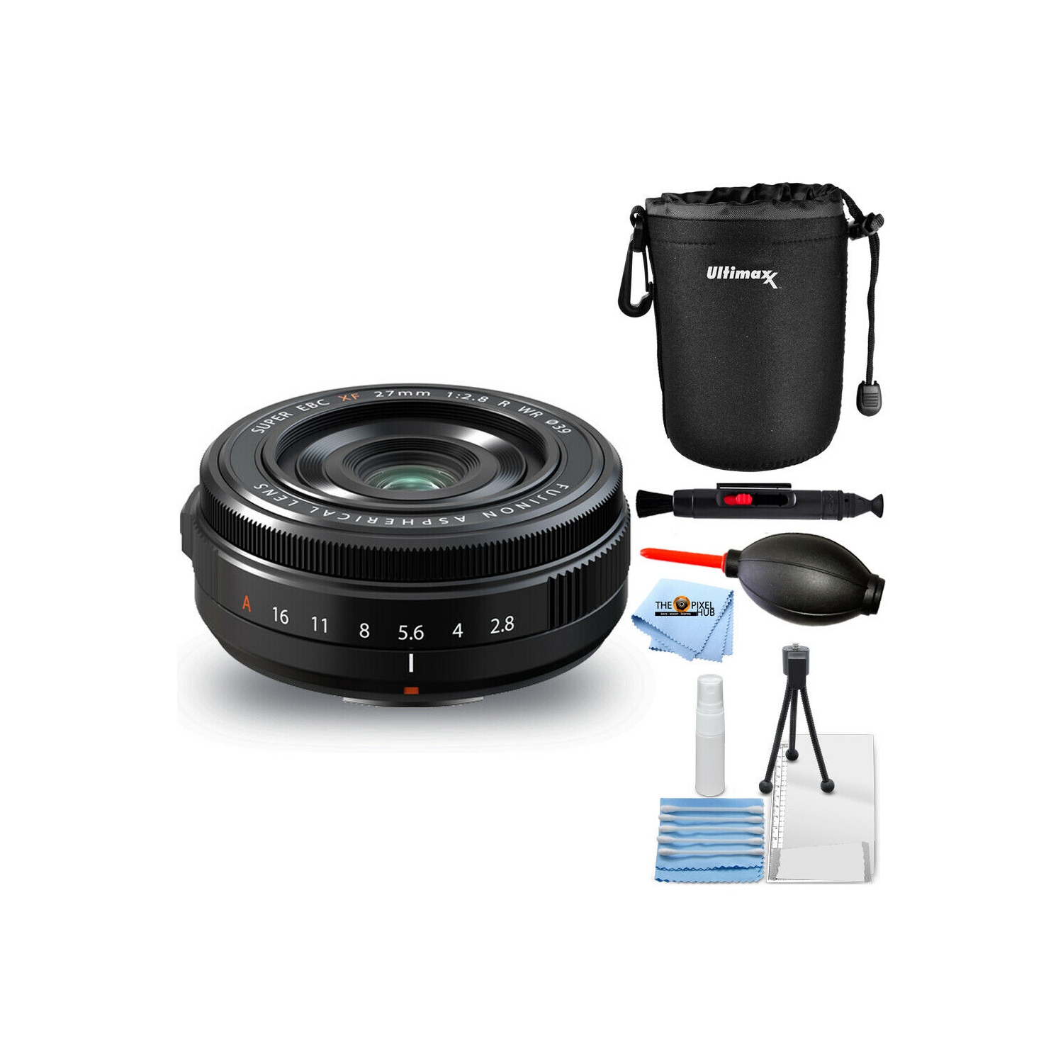 Obiettivo FUJIFILM XF 27 mm f/2,8 R WR 16670168 - Pacchetto di accessori da 6 pezzi