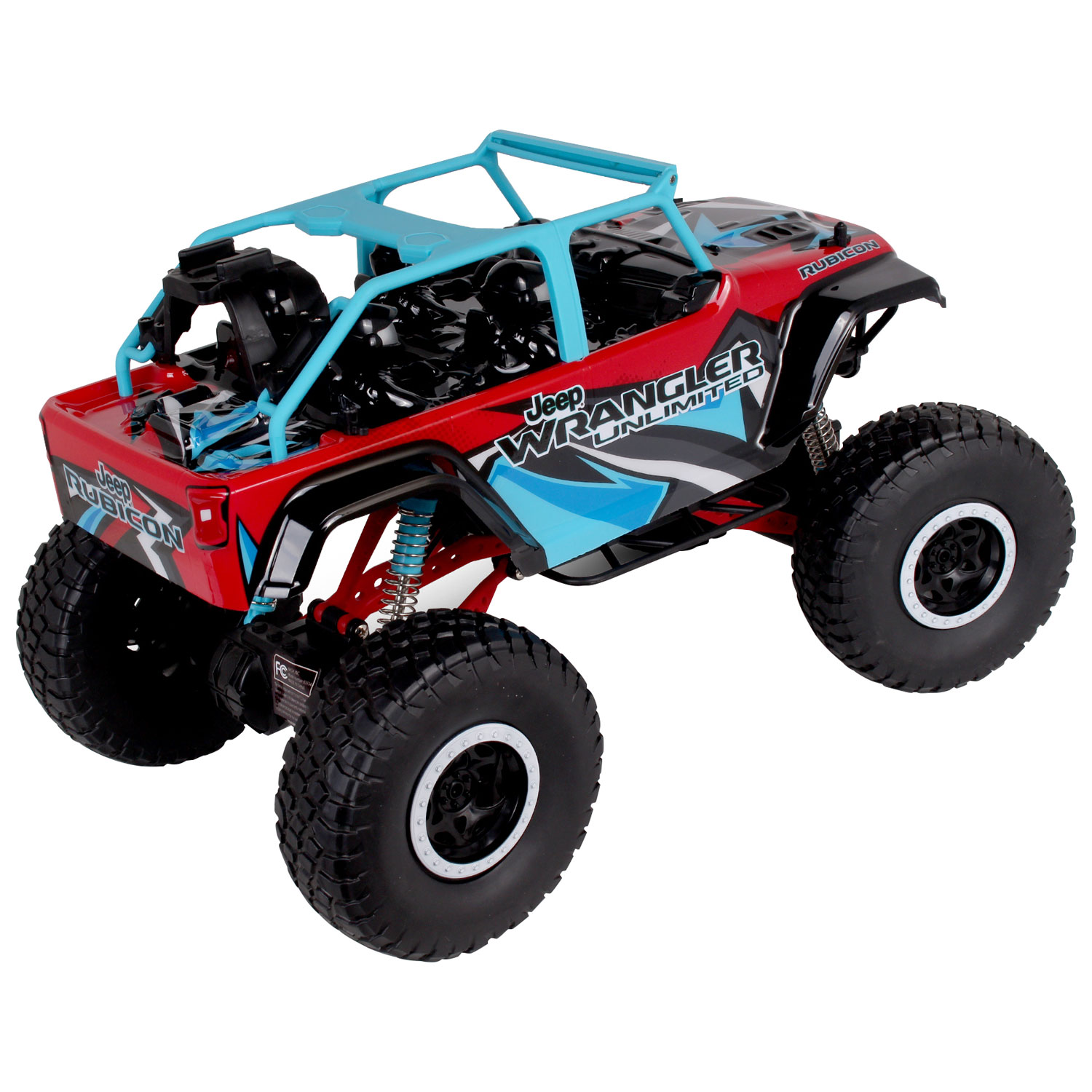 NKOK X-Treme RC Jeep Wrangler 1/10 Scale - Red/Blue