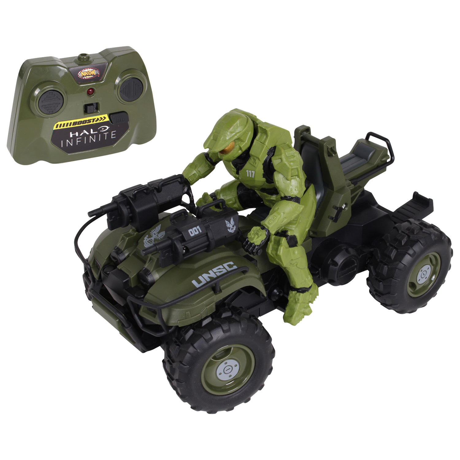 NKOK R/C UNSC Gungoose Master Chief RC ATV (762) - Black/Green