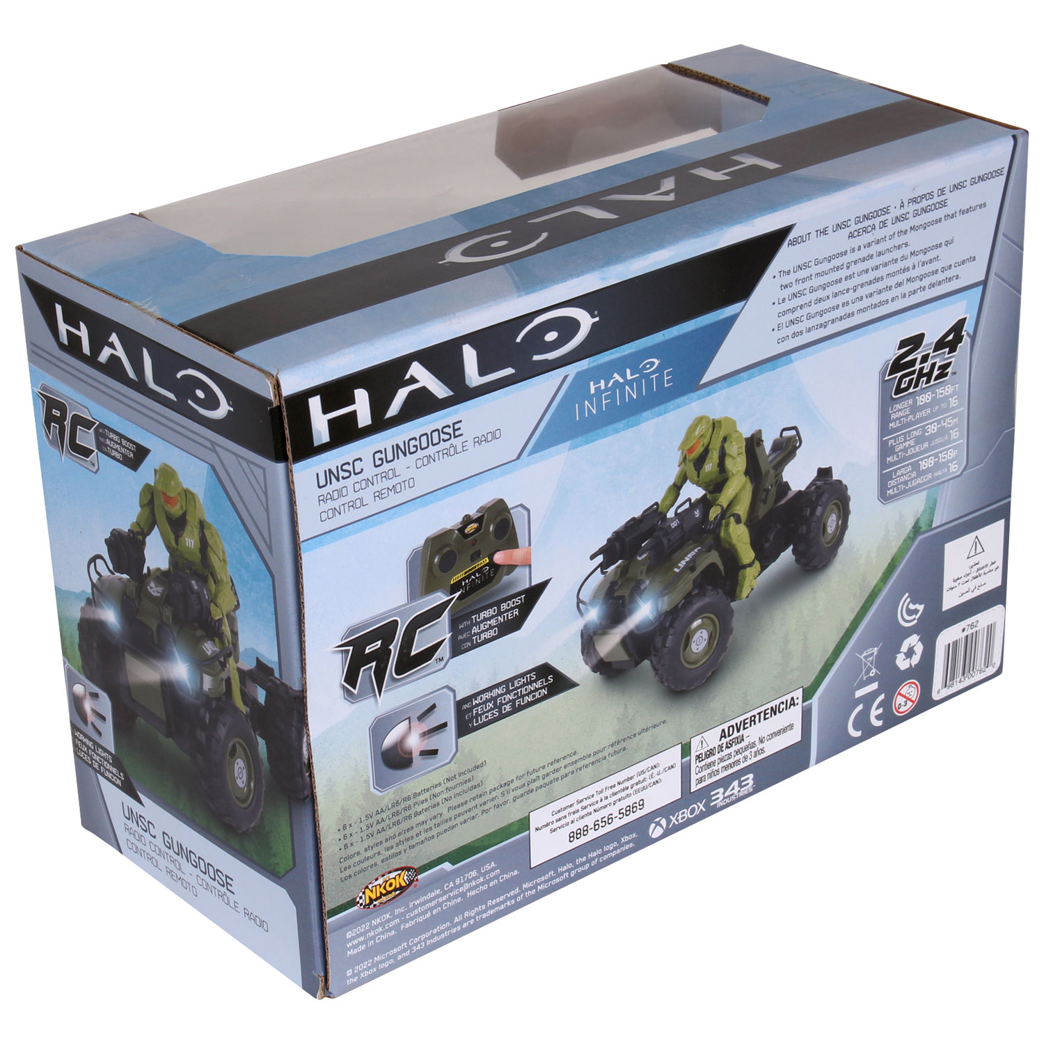 VTT téléguidé UNSC Gungoose Master Chief de NKOK - Noir/Vert