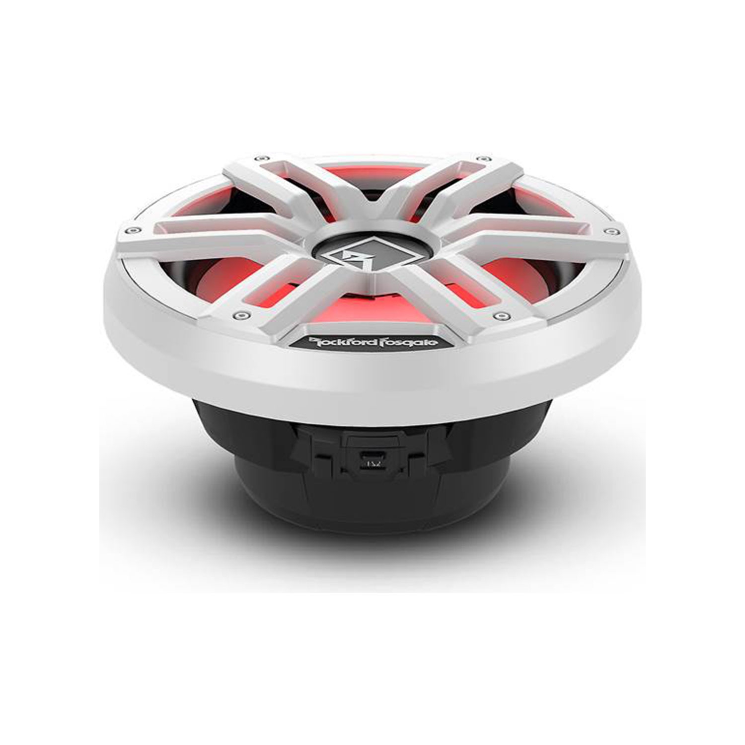Haut-parleur d'extrêmes graves nautique scellé Optix de 12 po couleur M2D2-12S de Rockford Fosgate – Blanc