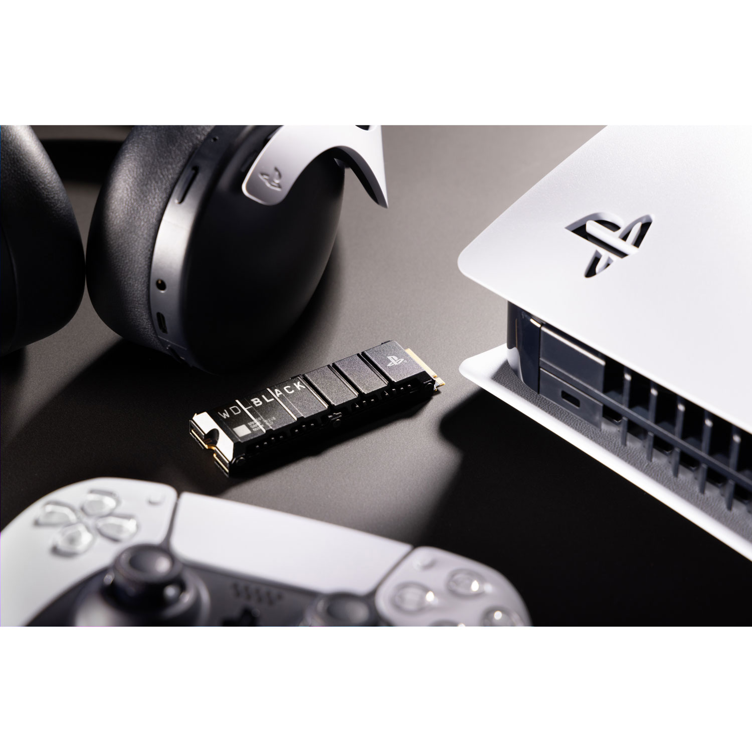 Disque SSD interne NVMe PCI-e WD_BLACK SN850P de 1 To avec dissipateur thermique - Officiellement autorisé pour la PS5
