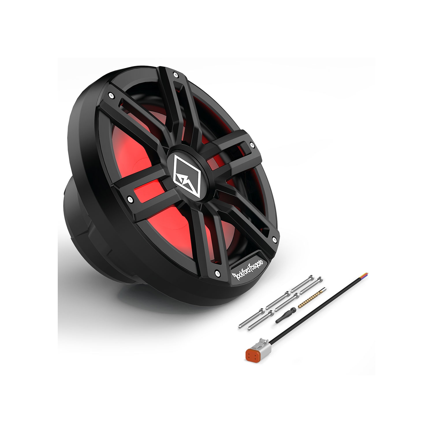 H.-p. d'extrêmes graves nautique Optix Infinite Baffle de Rockford Fosgate M2D2-12IB 12 po couleur – Noir