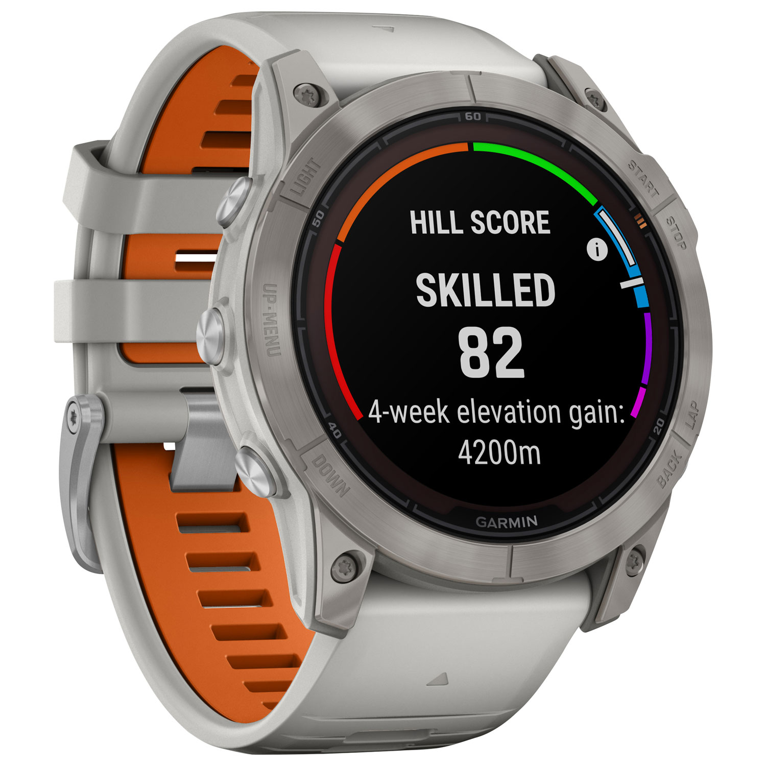 Garmin fēnix 7X Pro Sapphire Solar 51mm Bluetooth Multisport Smartwatch - Fog Grey/Ember Orange