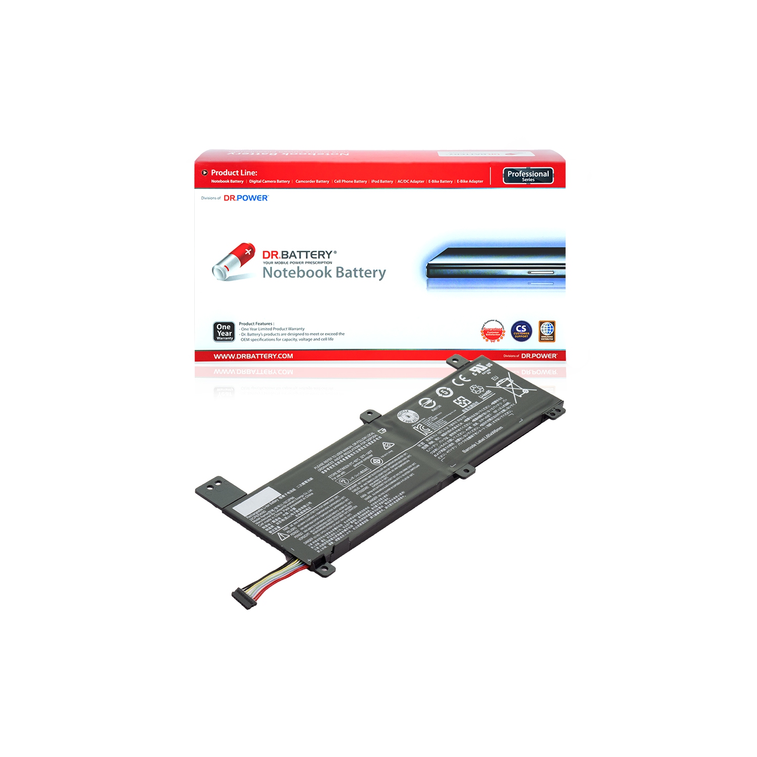 DR. BATTERY Replacement Laptop Battery L15C2PB6 L15L2PB2 L15M2PB2 L15M2PB4 for Lenovo IdeaPad 310 14 inch 14ISK 80SL 80SL000CPH 80SL001TTA [7.7V / 39Wh] **Free Shipping**