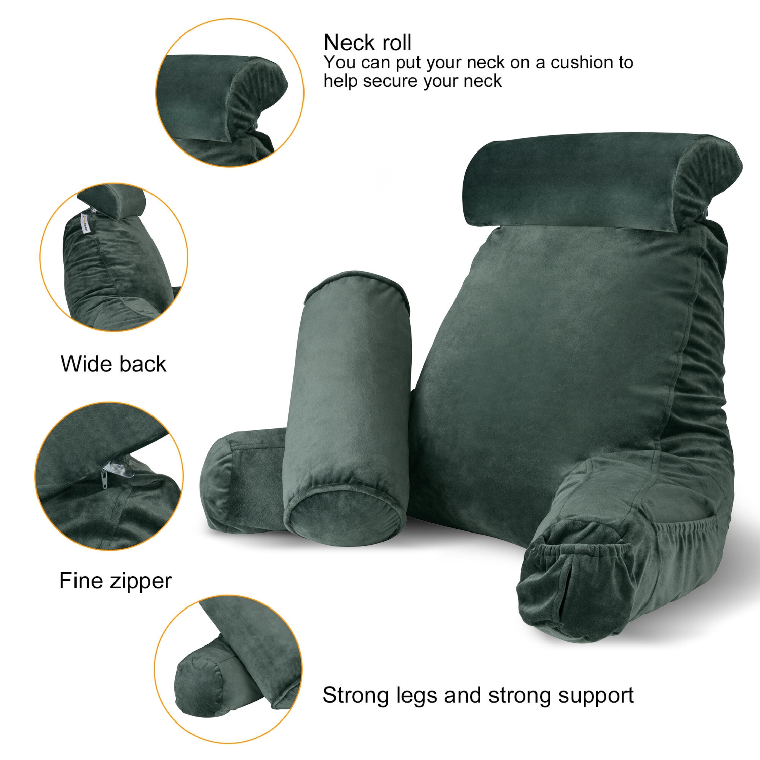 Cover for bed outlet rest pillow