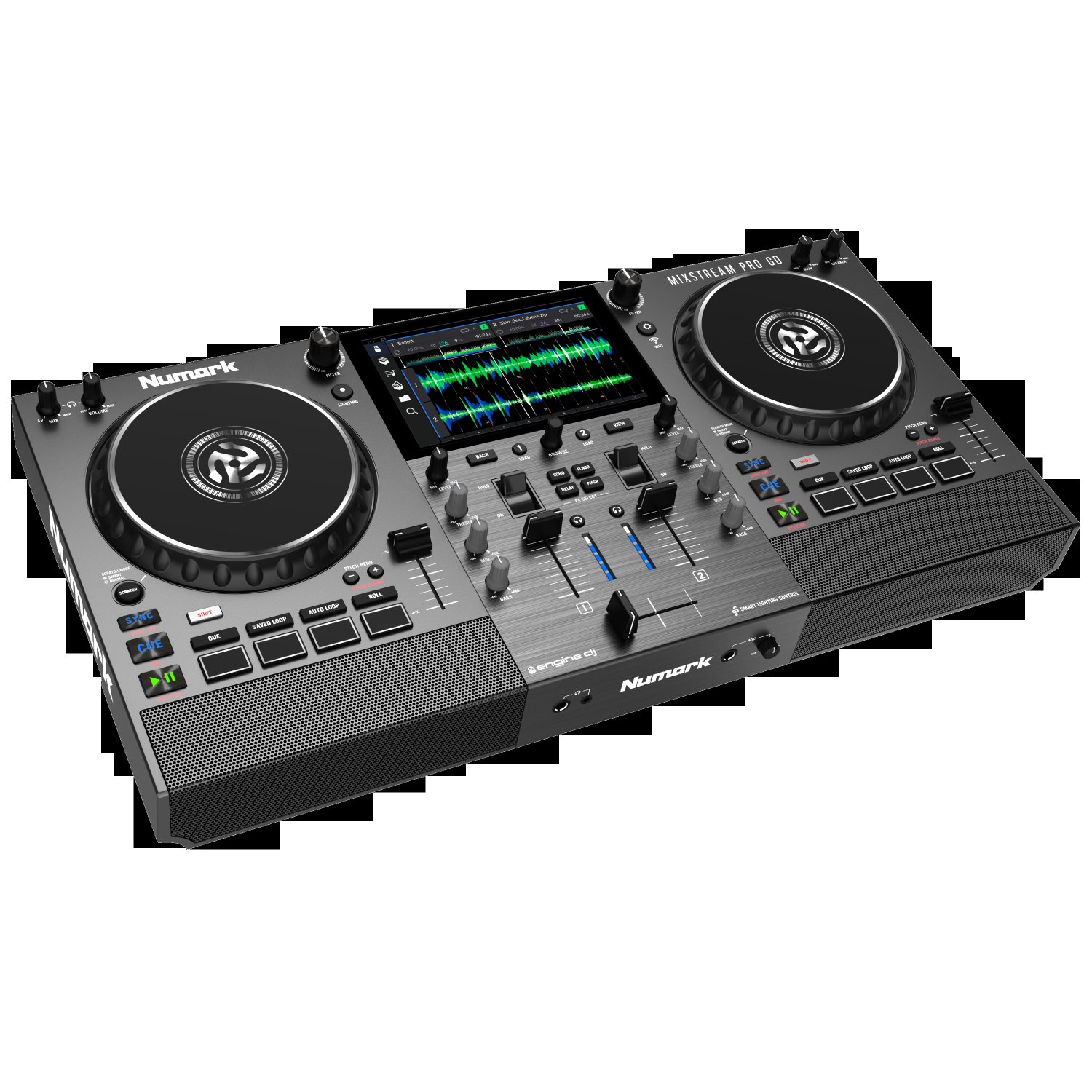 Numark Mixstream Pro Go Battery-Powered Standalone DJ Controller