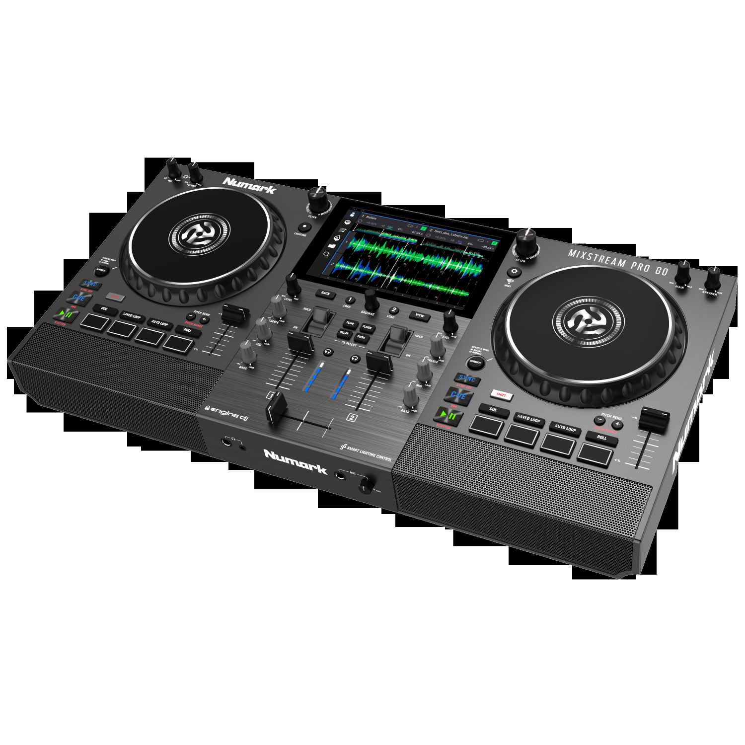 Numark Mixstream Pro Go Battery-Powered Standalone DJ Controller