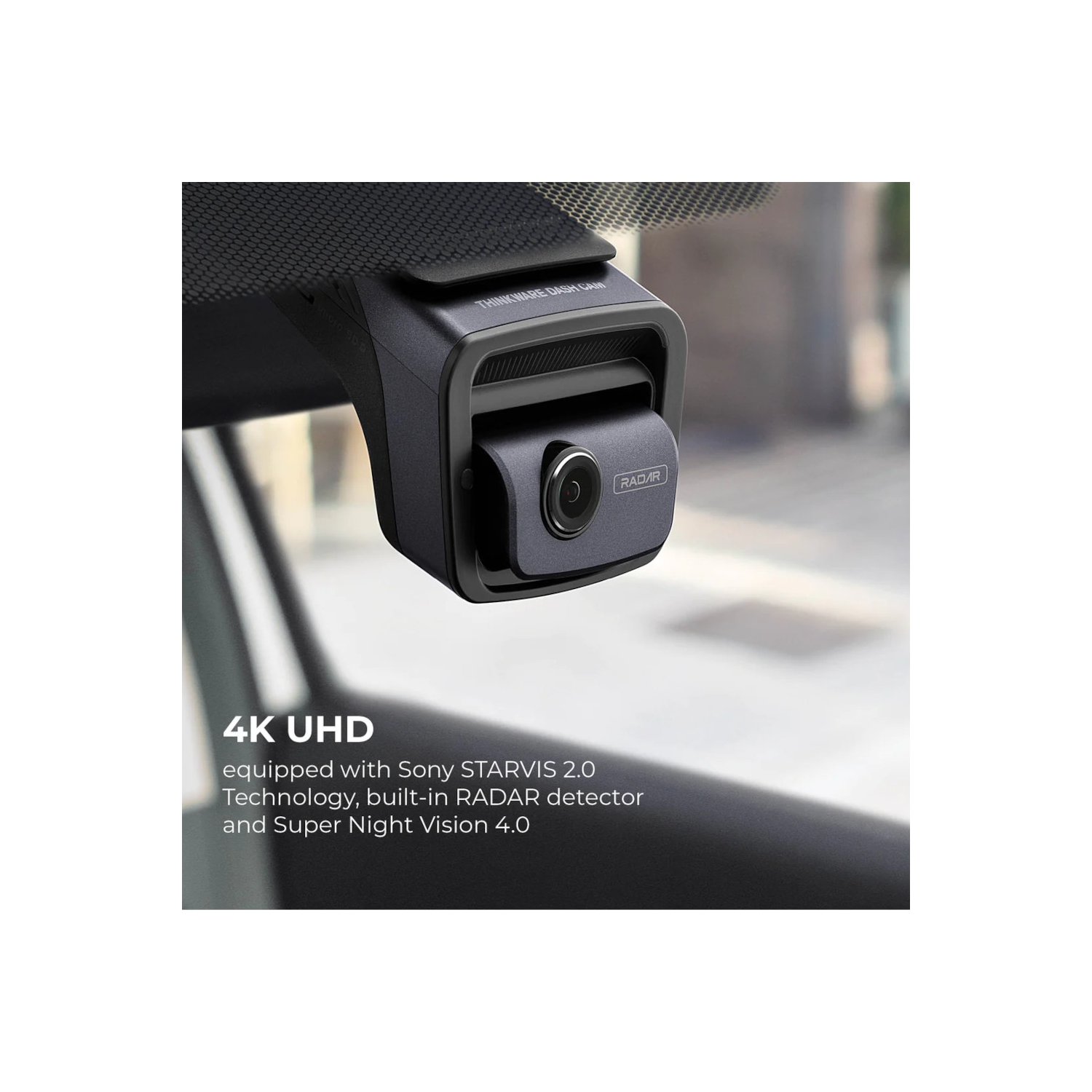 Caméra tableau de bord UHD U3000 4K deux canaux de Thinkware/carte microSD 64GB Go/câble d'alimentation OBD-II