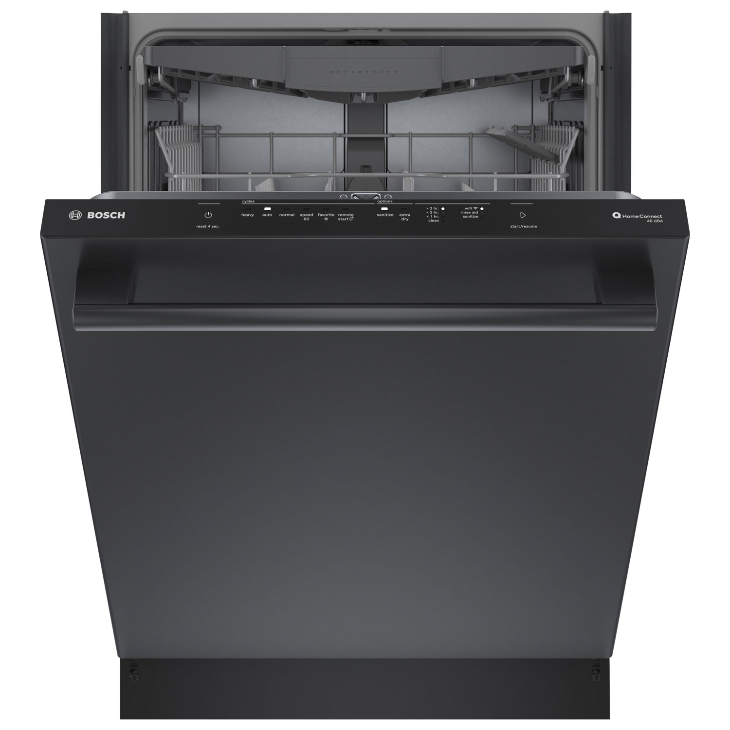 Bosch 24" 46dB Built-In Dishwasher with Third Rack - Black Stainless