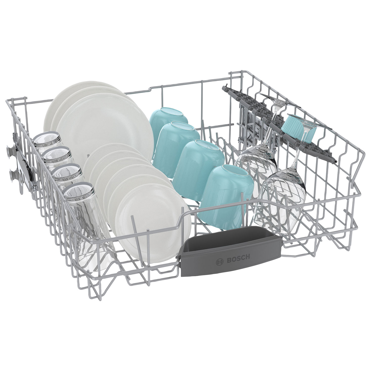 Bosch 24" 46dB Built-In Dishwasher with Third Rack - Black Stainless