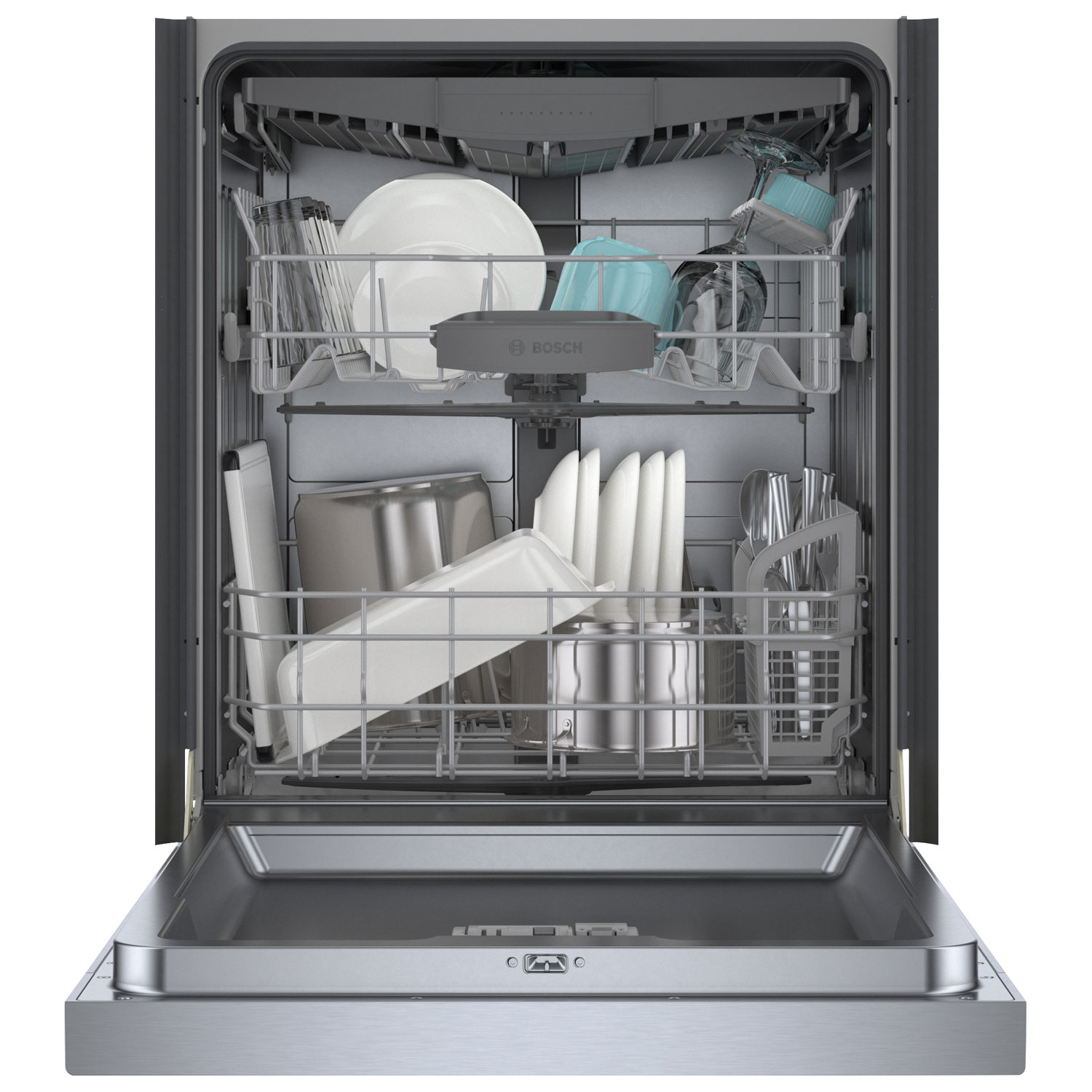 Bosch 24" 46dB Built-In Dishwasher with Third Rack - Stainless Steel