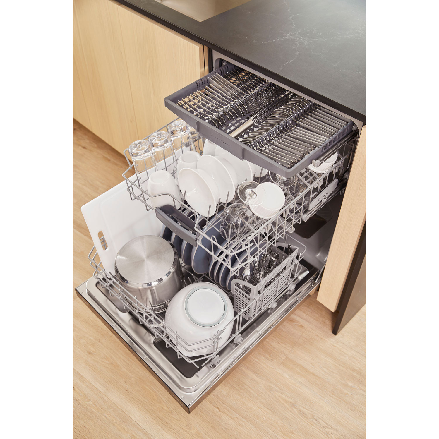 Bosch 24" 46dB Built-In Dishwasher with Third Rack - Stainless Steel