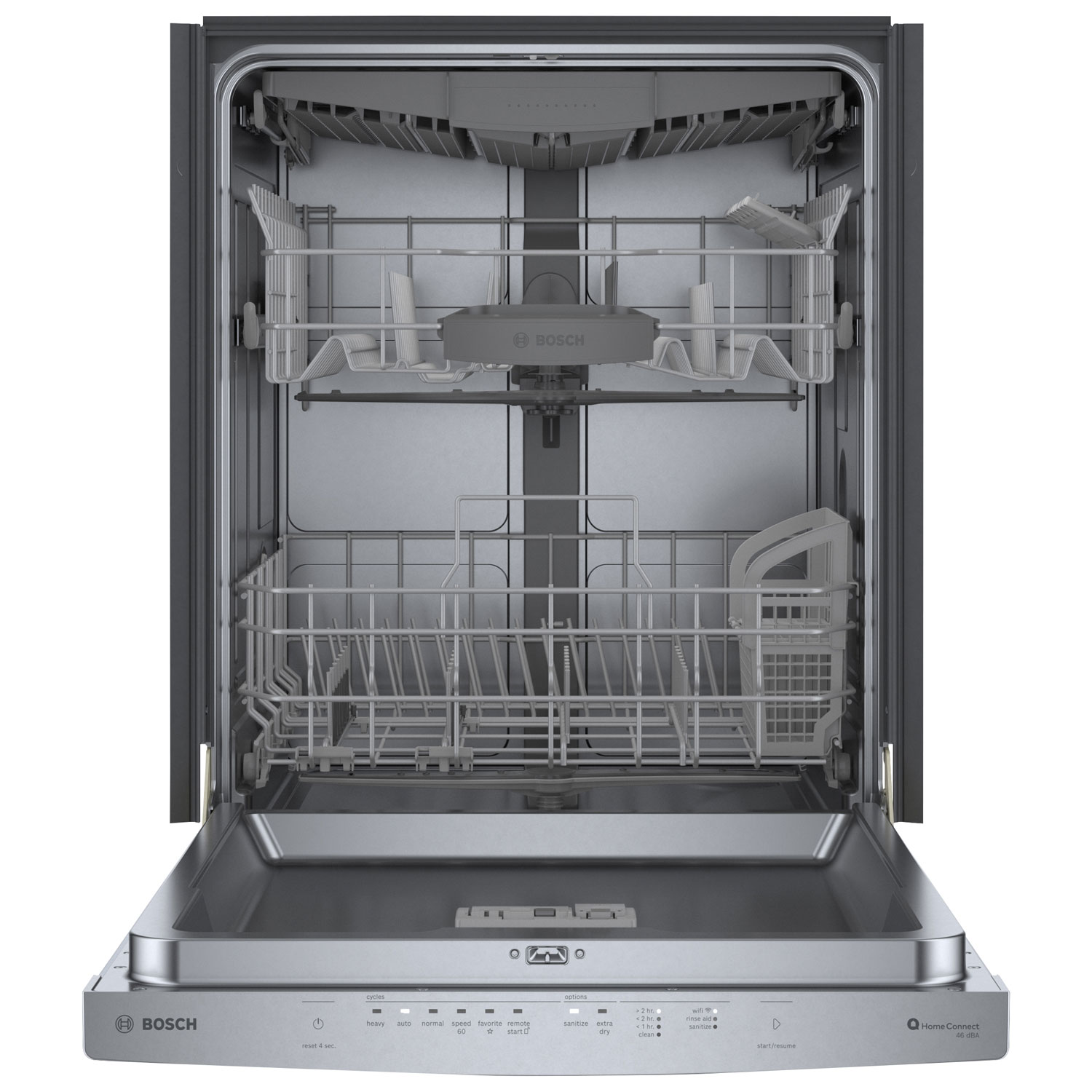 Bosch 24" 46dB Built-In Dishwasher with Third Rack - Stainless Steel