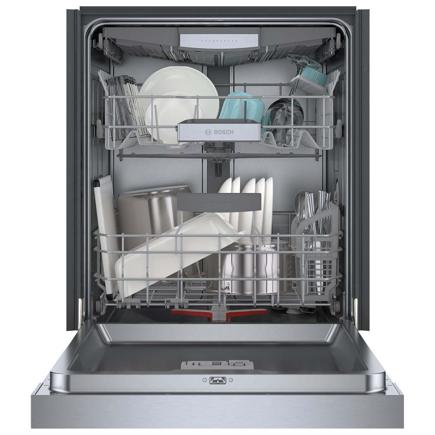 Bosch 24" 42dB Built-In Dishwasher with Third Rack - Stainless Steel