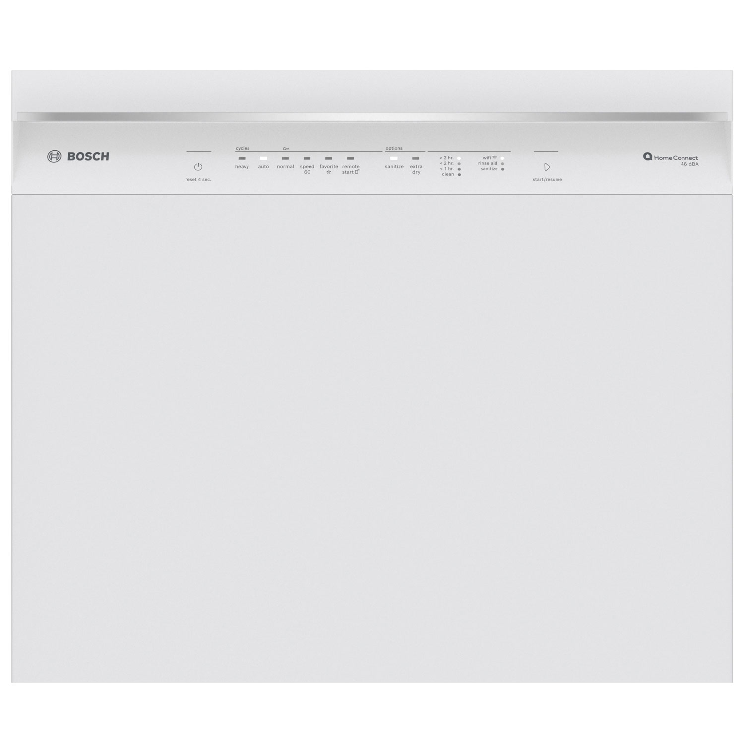 Bosch 24" 46dB Built-In Dishwasher with Third Rack - White