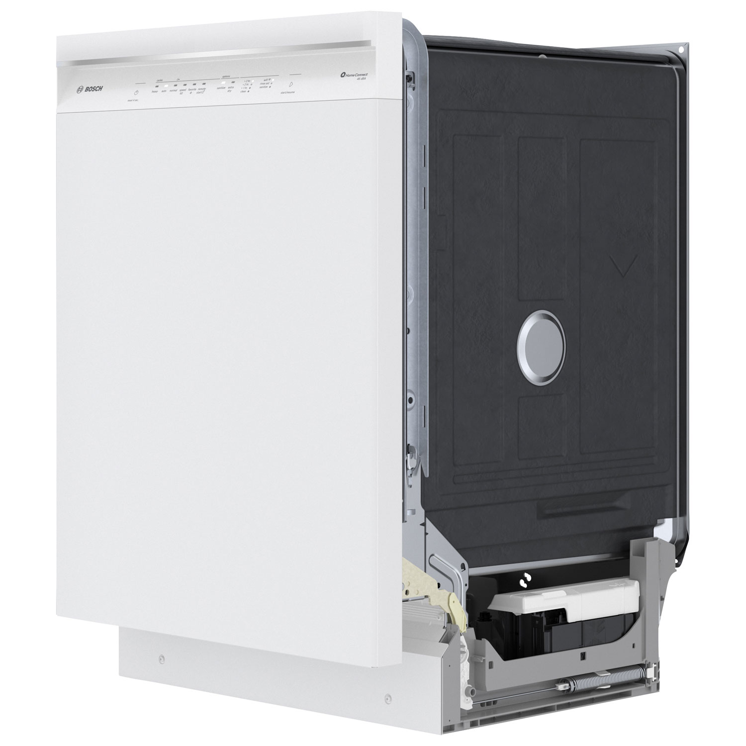 Bosch 24" 46dB Built-In Dishwasher with Third Rack - White