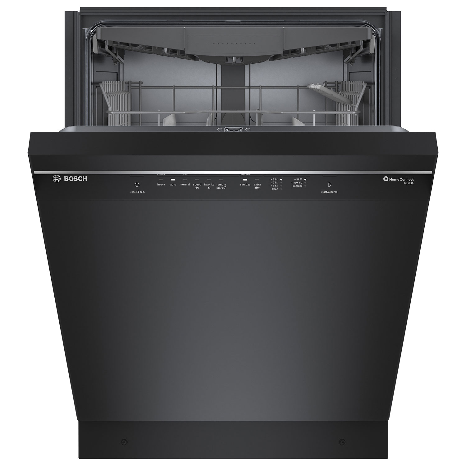 Bosch 24" 46dB Built-In Dishwasher with Third Rack - Black