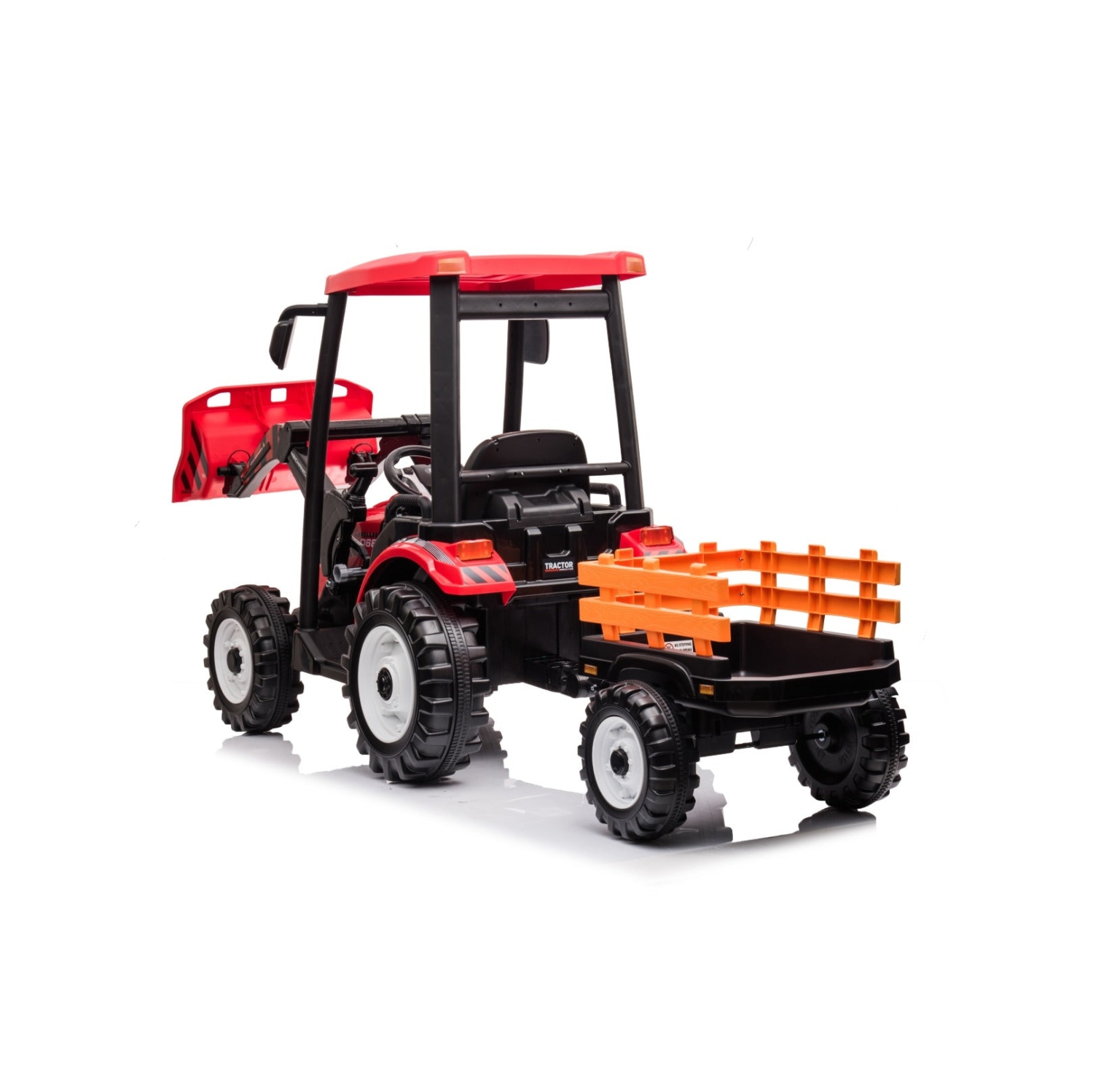 24V Rhino Tractor Ride-On for Kids with Parental RC and Wagon