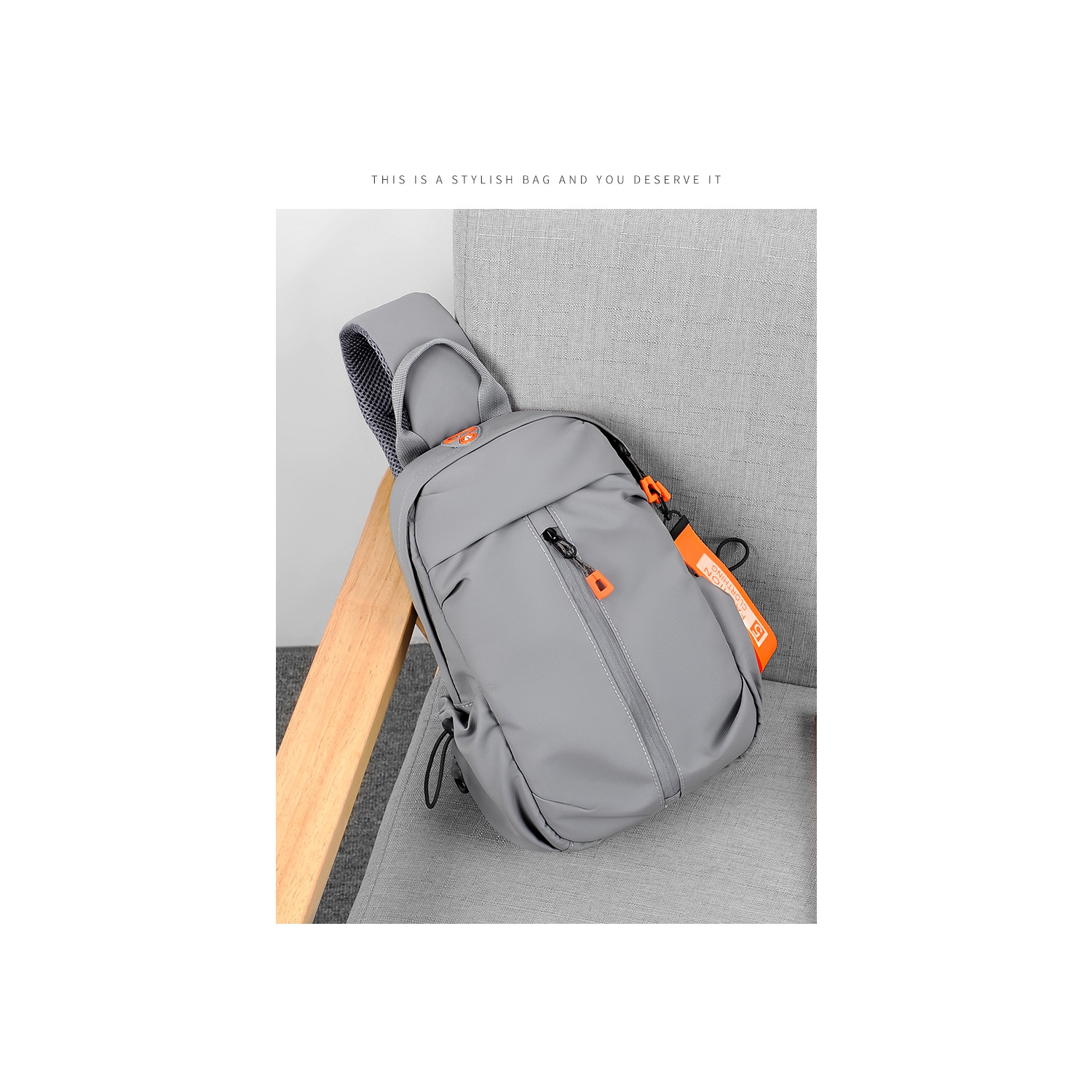 navor Multipurpose Sling Bag Backpack for Men Women, Small Cross Body Lightweight Bag with USB Port & Headphone Hole for Hiking, Traveling, Outdoor