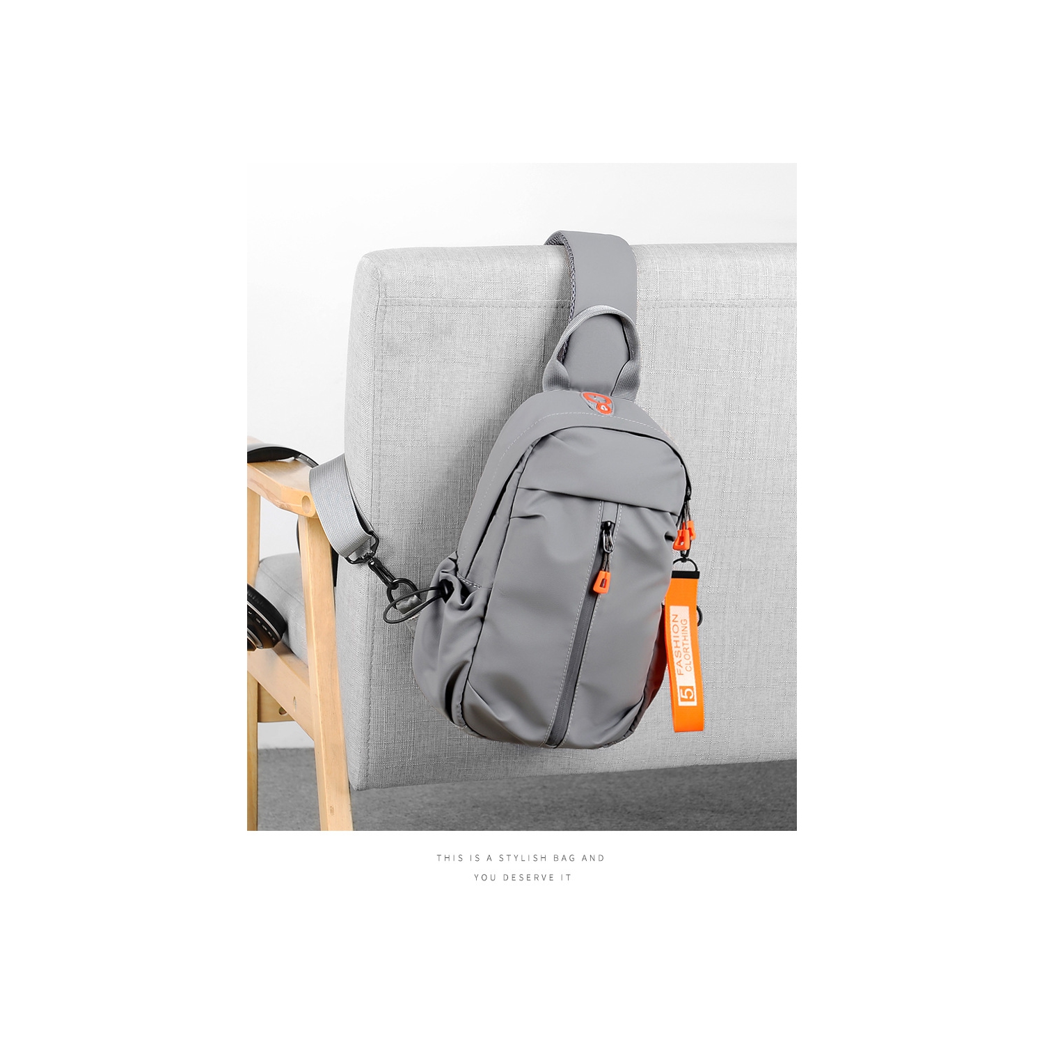 navor Multipurpose Sling Bag Backpack for Men Women, Small Cross Body Lightweight Bag with USB Port & Headphone Hole for Hiking, Traveling, Outdoor