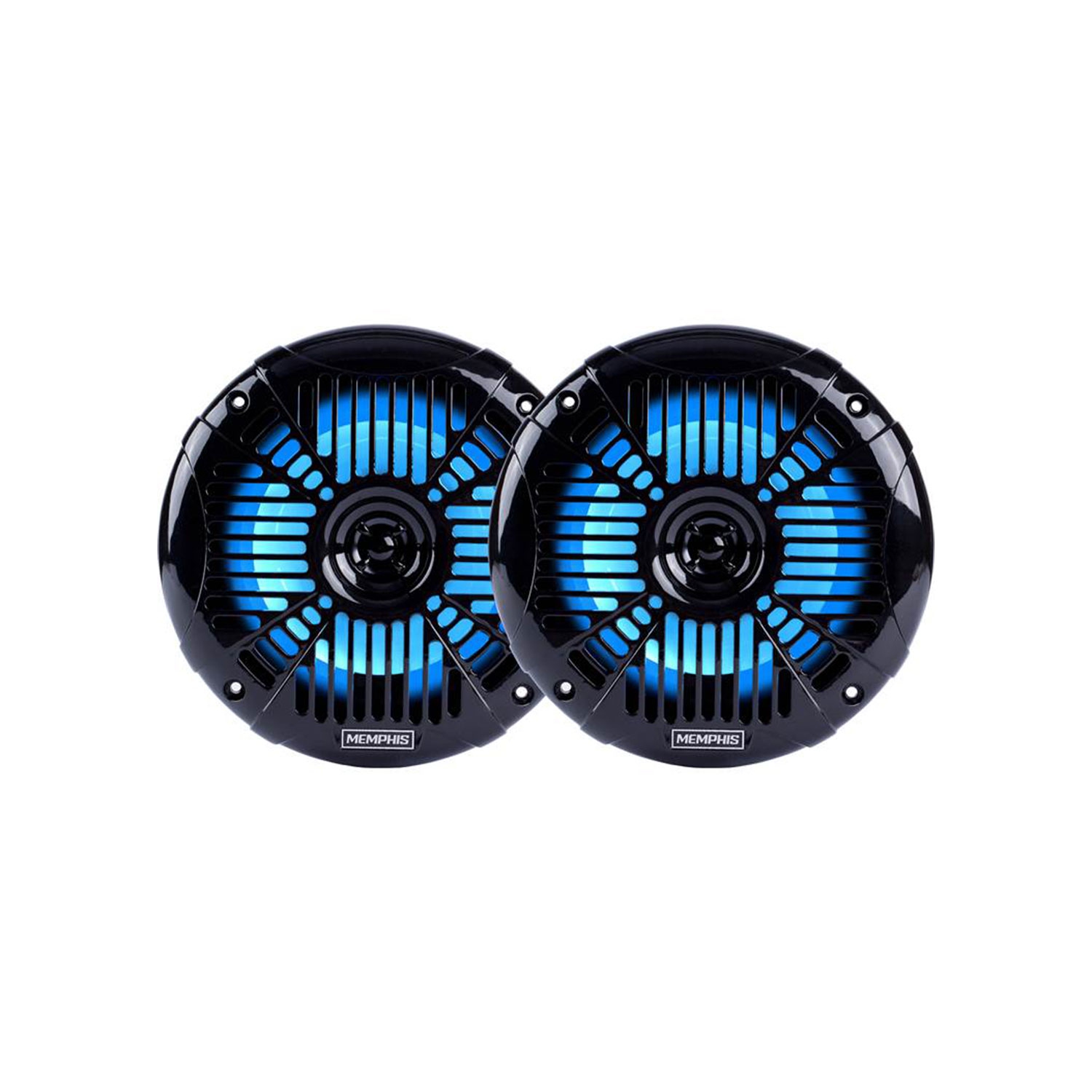 Memphis Audio MXA602SLB 6.5″ 2-Way LED Powersports Speakers – Black