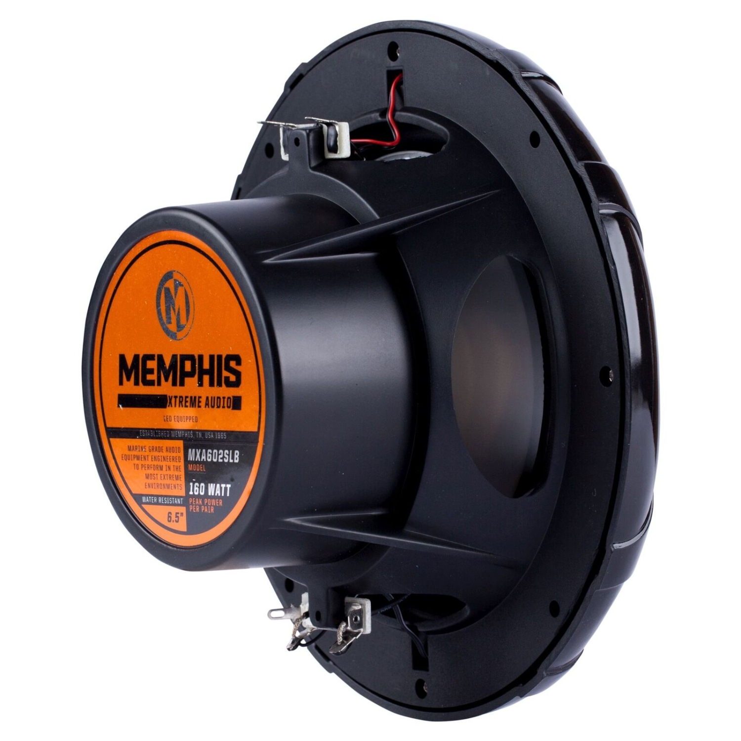 Memphis Audio MXA602SLB 6.5″ 2-Way LED Powersports Speakers – Black