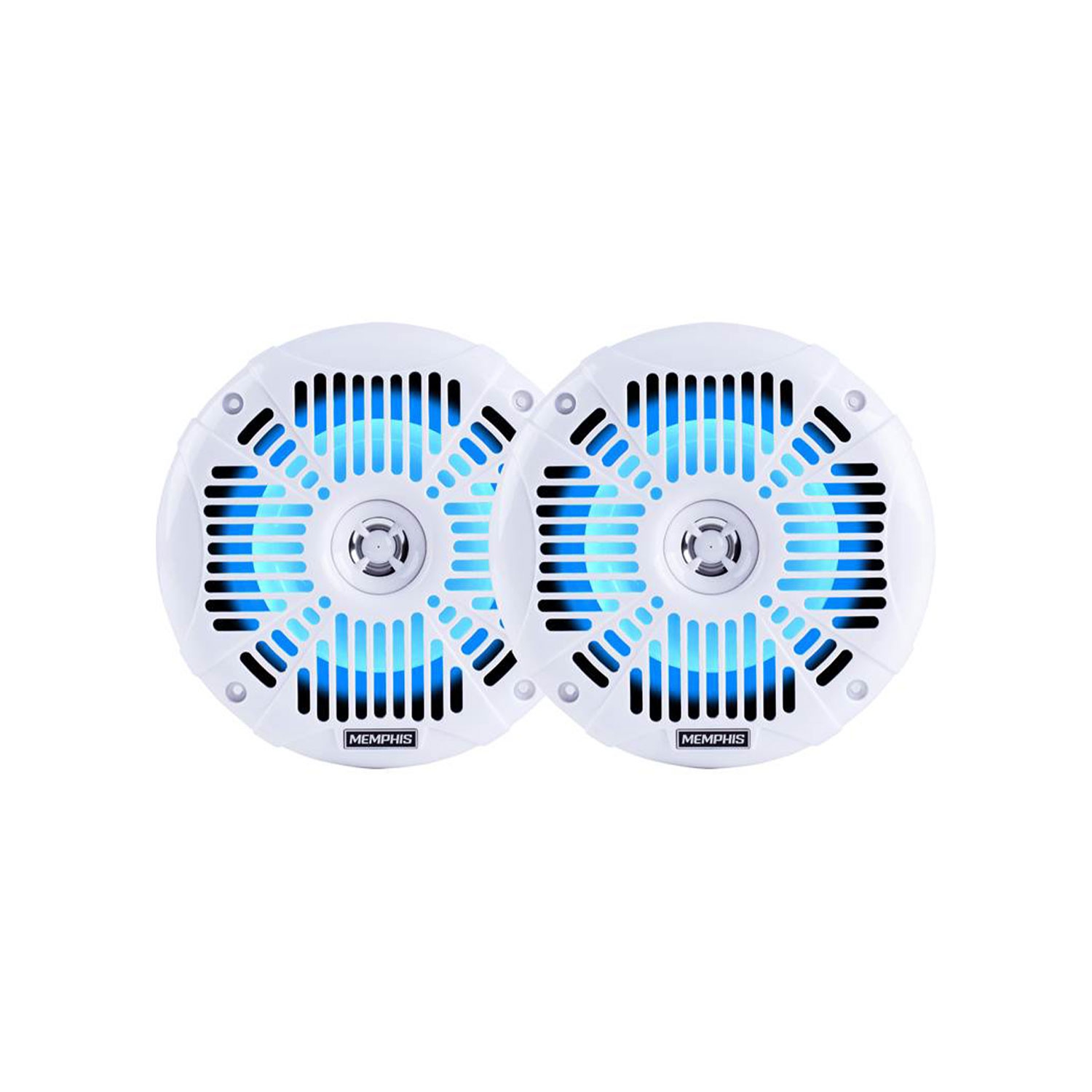 Memphis Audio MXA602SLW 6.5″ 2-Way LED Powersports Speakers – White
