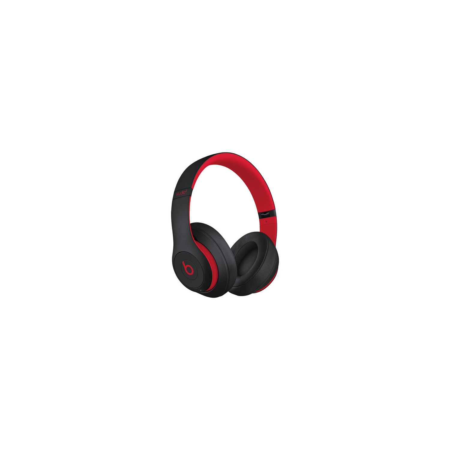 Refurbished - Beats By Dr. Dre Studio3 Over-Ear Noise Cancelling Bluetooth Headphones - Black/Red