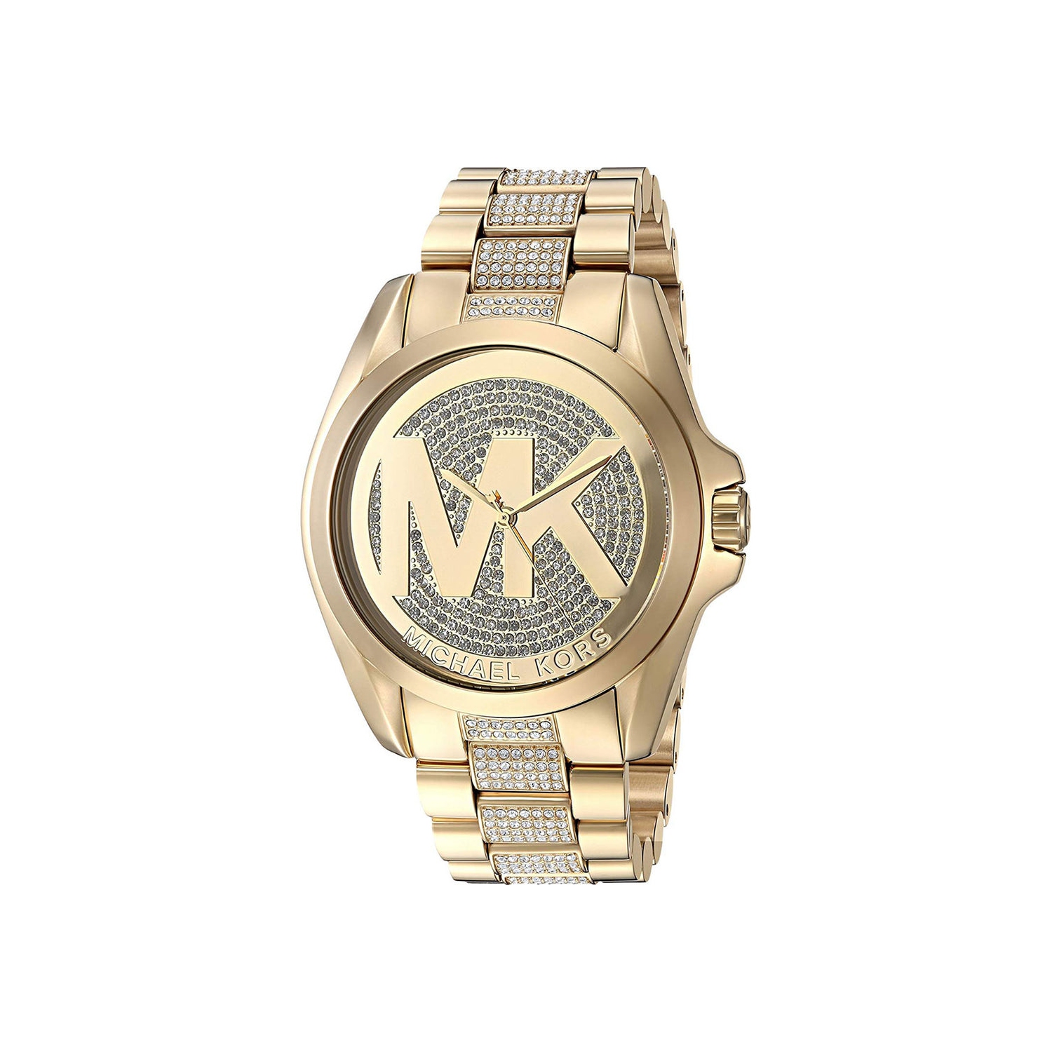 Michael Kors Bradshaw Gold Dial Gold Stainless Steel Strap Watch