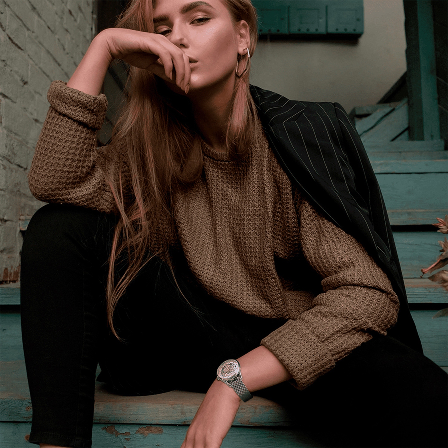 Festina – montre à bracelet maillé automatique F20538/1, argenté