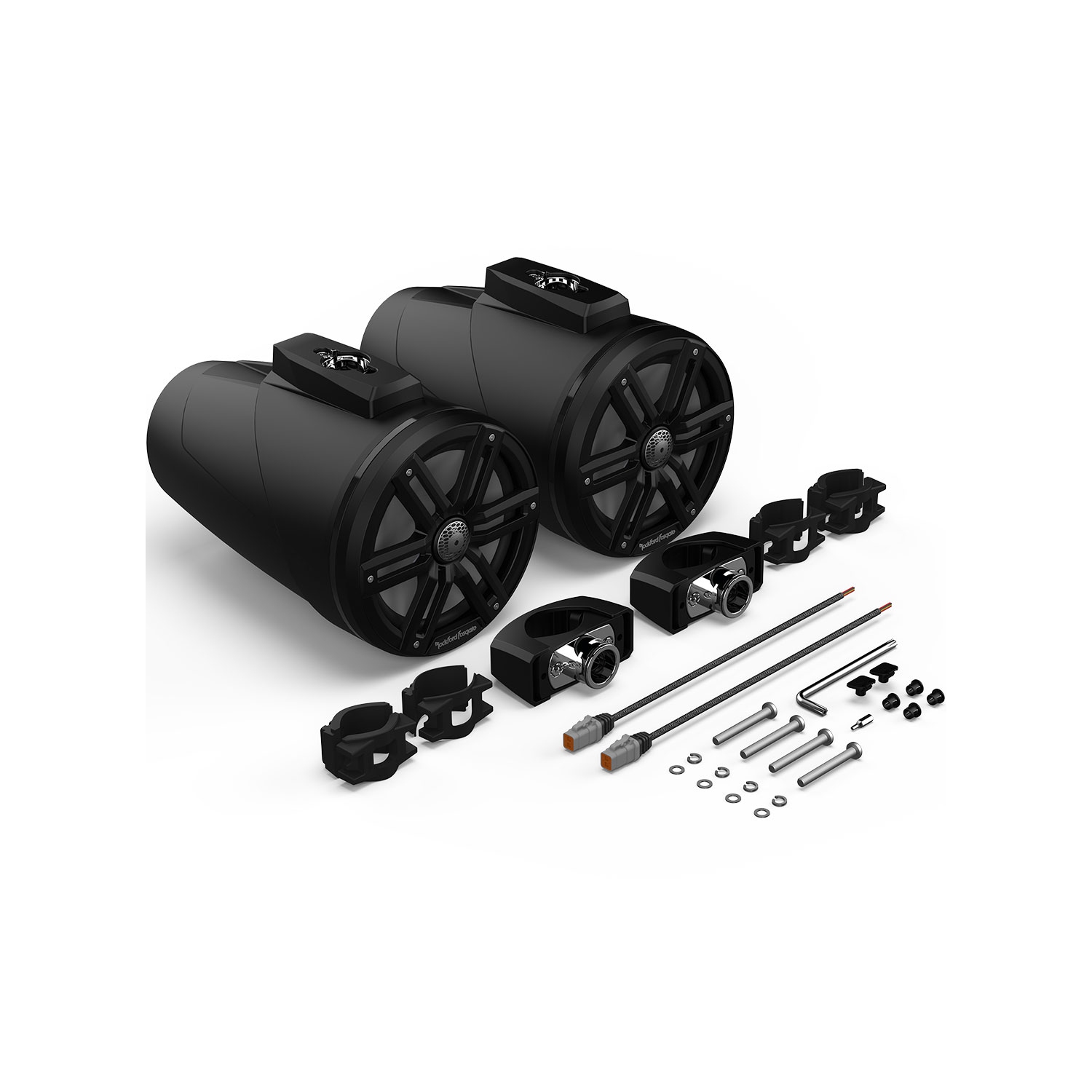 Rockford Fosgate M2WL-8B 8” Color Optix Wake Tower Speakers – Black – Pair