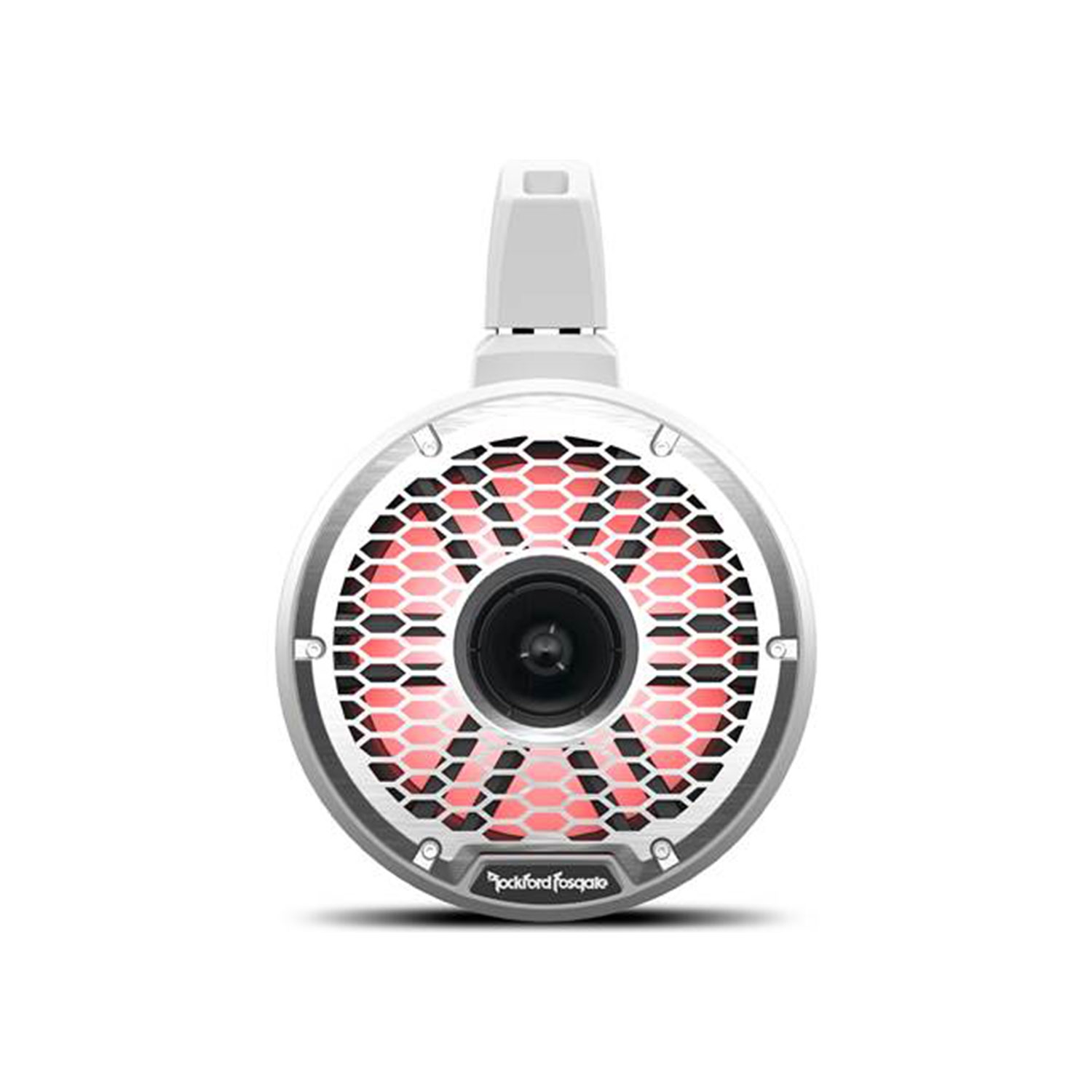 Haut-parleurs verticaux de réveil à pavillon Optix couleur 8 po Fosgate M2WL-8H de Rockford – Blanc – paire