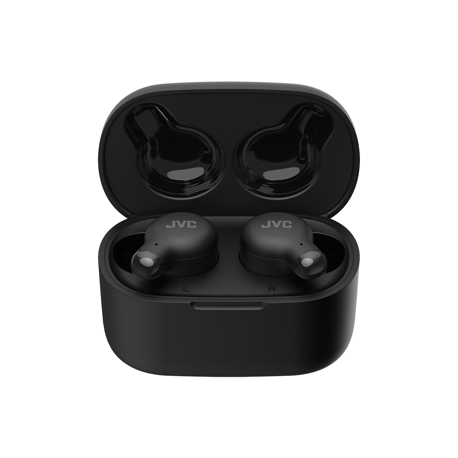 JVC HA-A18T-B - Marshmallow In-Ear Headphones, Bluetooth 5.3, With Charging Box and Touch Controls, Black