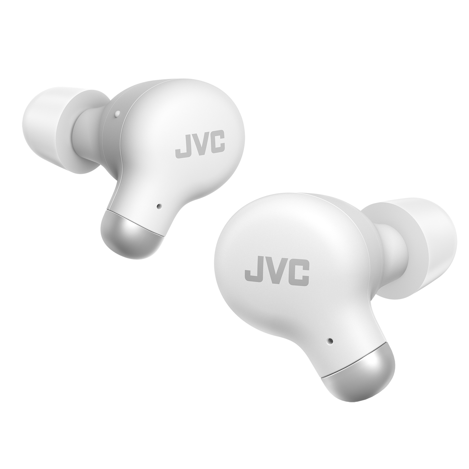 JVC HA-A25T-W - Marshmallow In-Ear Headphones with Noise Cancellation, Bluetooth 5.3, Charging Case and Touch Controls, White