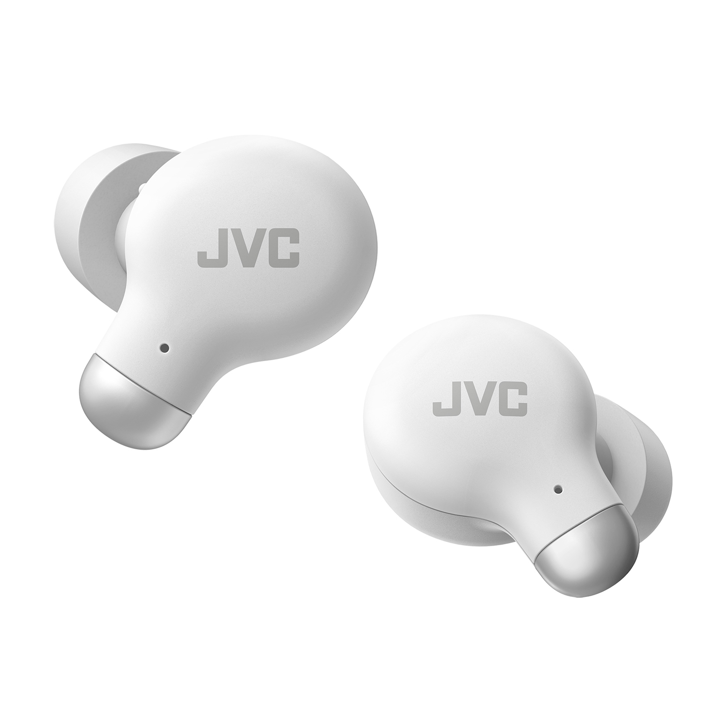 JVC HA-A25T-W - Marshmallow In-Ear Headphones with Noise Cancellation, Bluetooth 5.3, Charging Case and Touch Controls, White