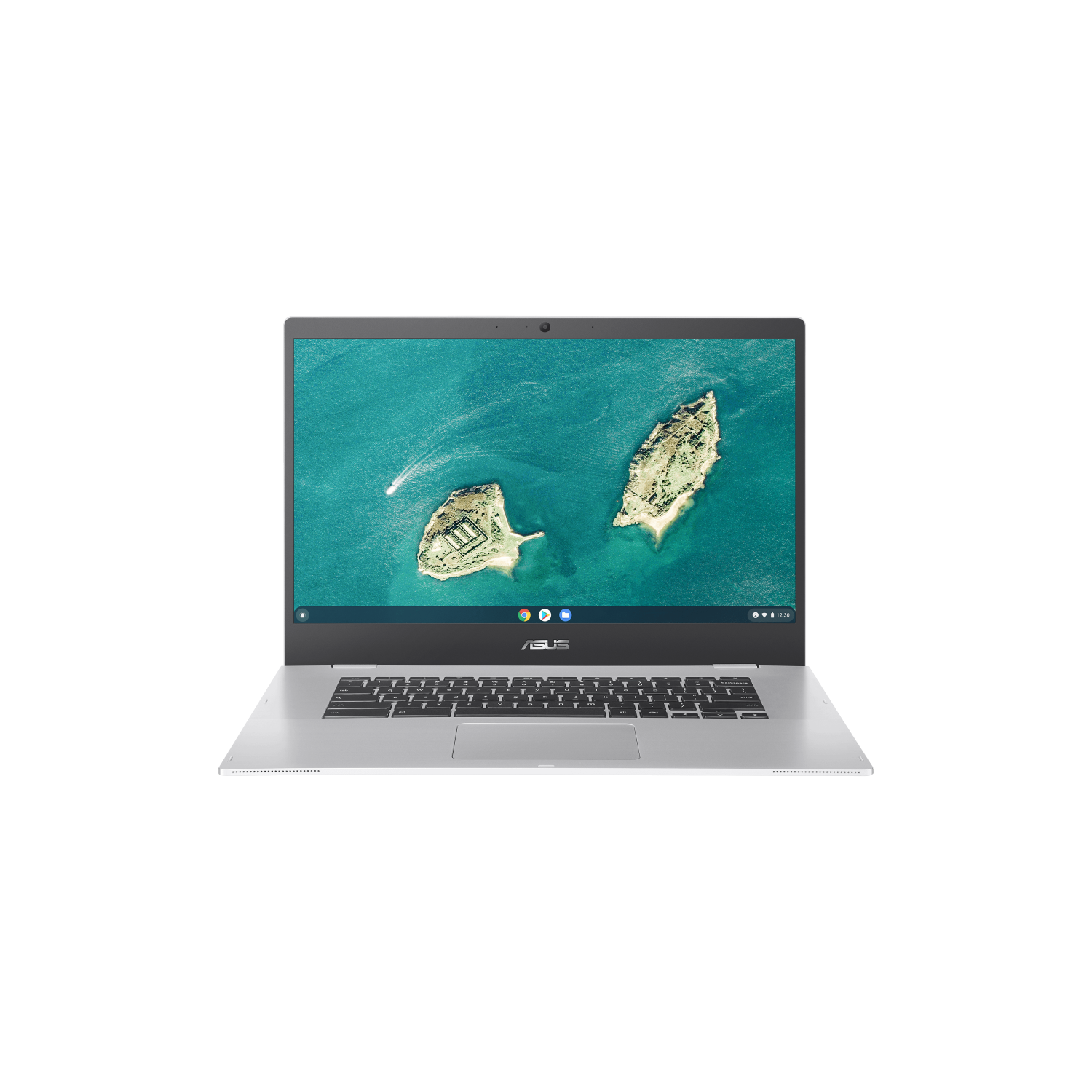 ASUS Chromebook CX1 Laptop, 15.6" HD Anti-glare Display, Intel Celeron N5100 Processor, 64GB eMMC Storage, 4GB RAM, ChromeOS, Transparent Silver, CX1500CKA-DH02-CB