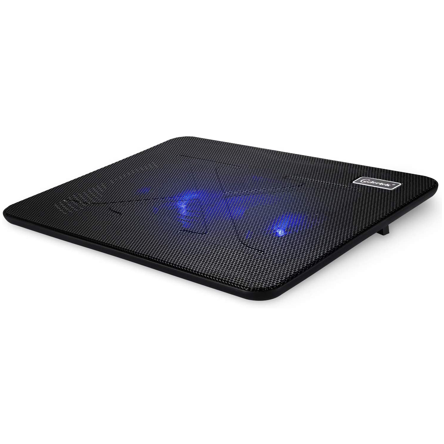 Laptop Cooling Pad, Portable Slim Quiet Laptop Notebook Cooler Cooling Pad Stand with 2 Blue LED Fans, USB