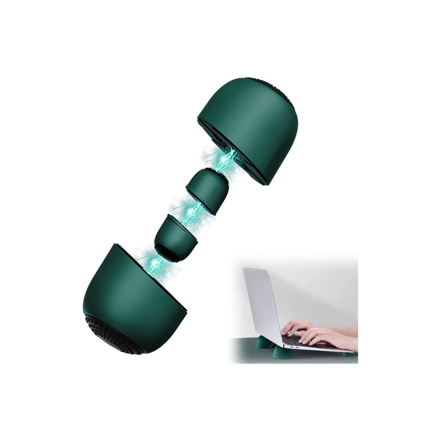 Laptop Cooling Pad, Laptop Cooling Stand Small Invisible Cooler Ball Portable Magnetic Tilting Holder Foot for MacBook
